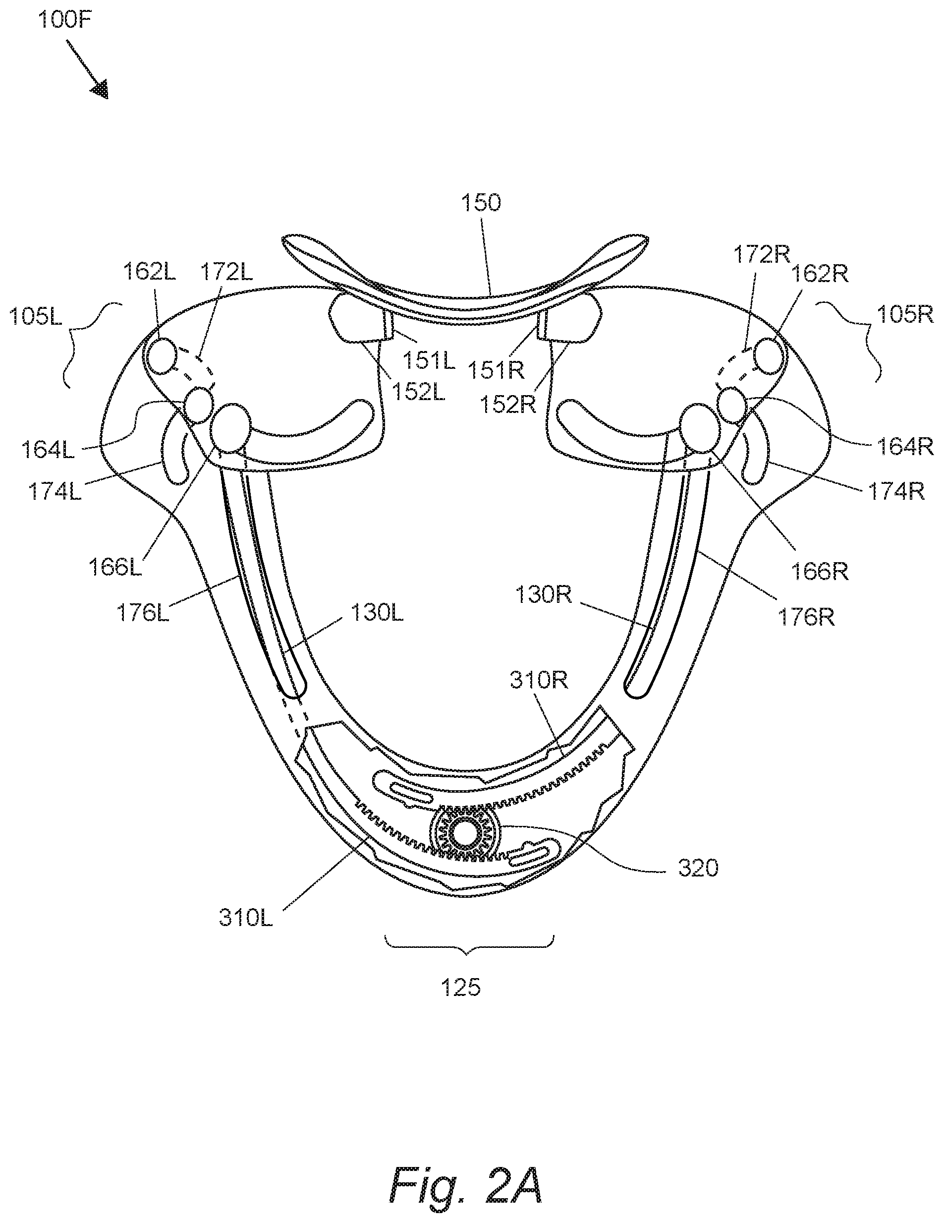 Patent US12318322 Figure 2 – Orthopedic neck brace with sliding pivot chin support