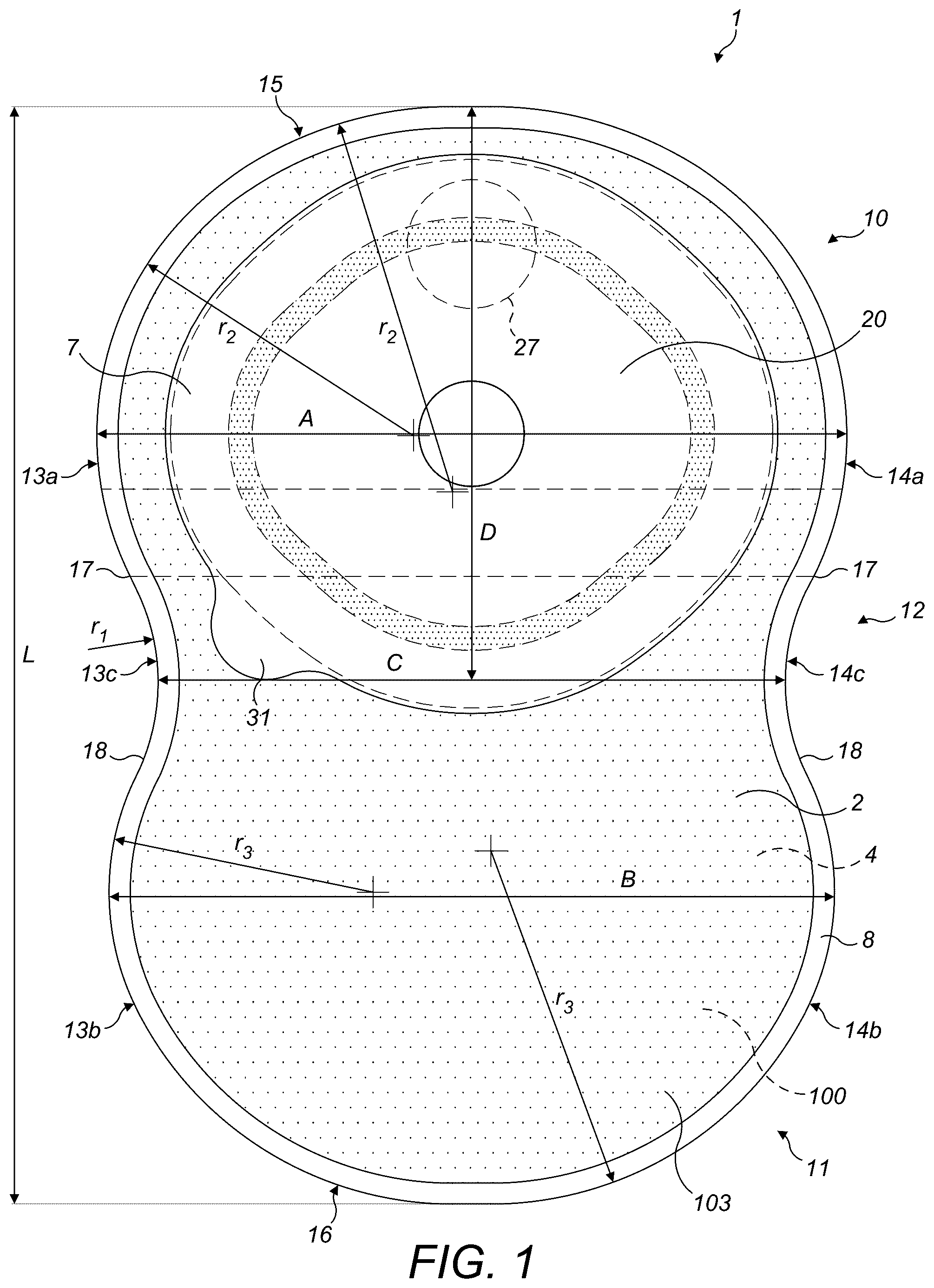 Patent US12318324 — Ostomy appliance — Figure 1