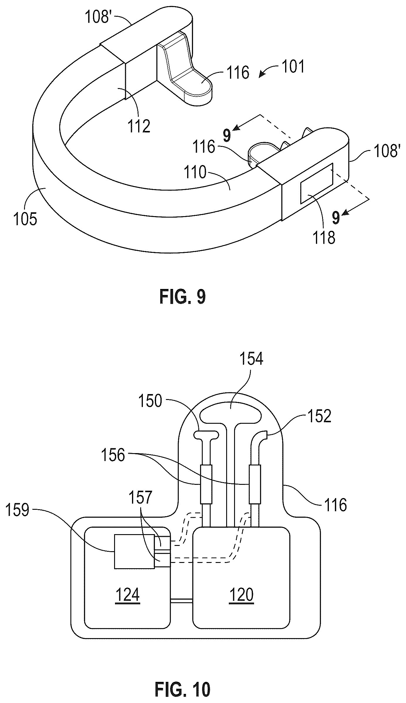 Patent US12318325 Figure 5 – Maxillary and mandibular devices that prevent disengagement therebetween, controller station, and methods of treating and/or diagnosing medical disorders