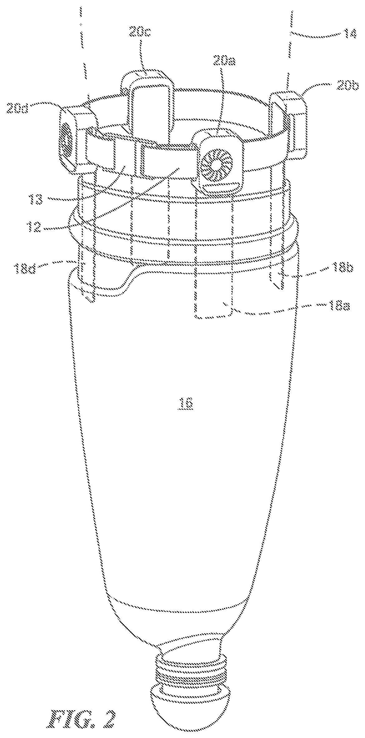 Patent US12318326 Figure 2 – Cooling system and method for a prosthetic socket