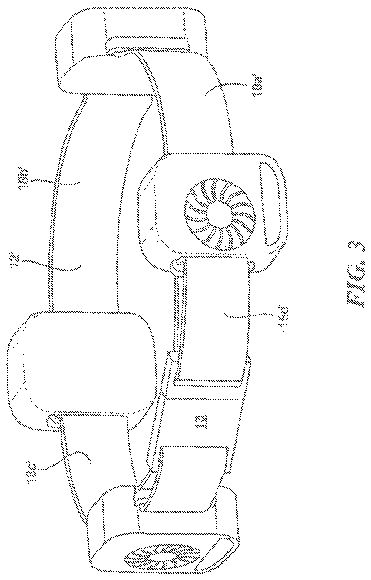 Patent US12318326 Figure 3 – Cooling system and method for a prosthetic socket