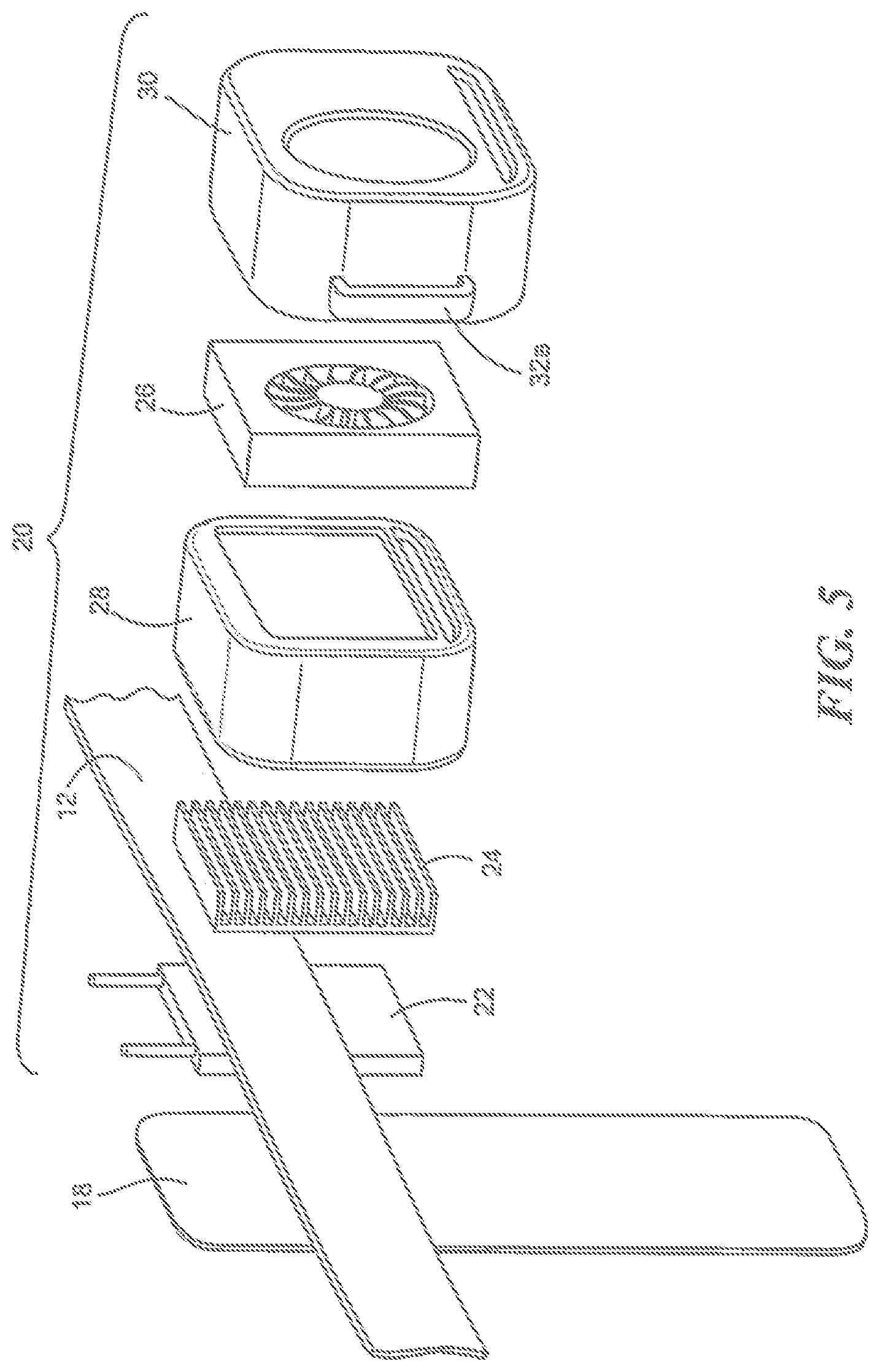 Patent US12318326 Figure 5 – Cooling system and method for a prosthetic socket