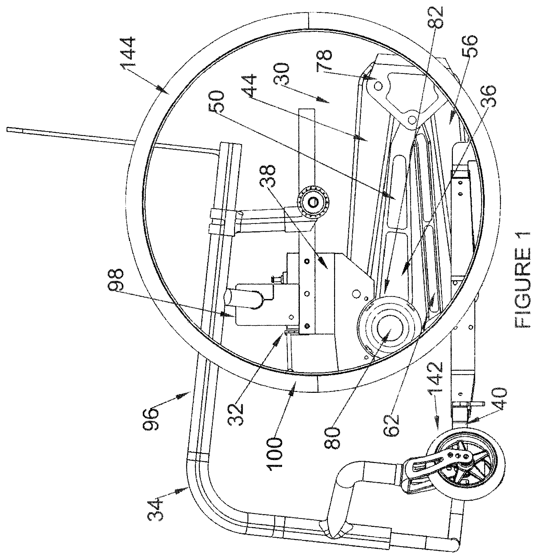 Patent US12318336 Figure 1 – Wheelchair lift and methods of making and using the same