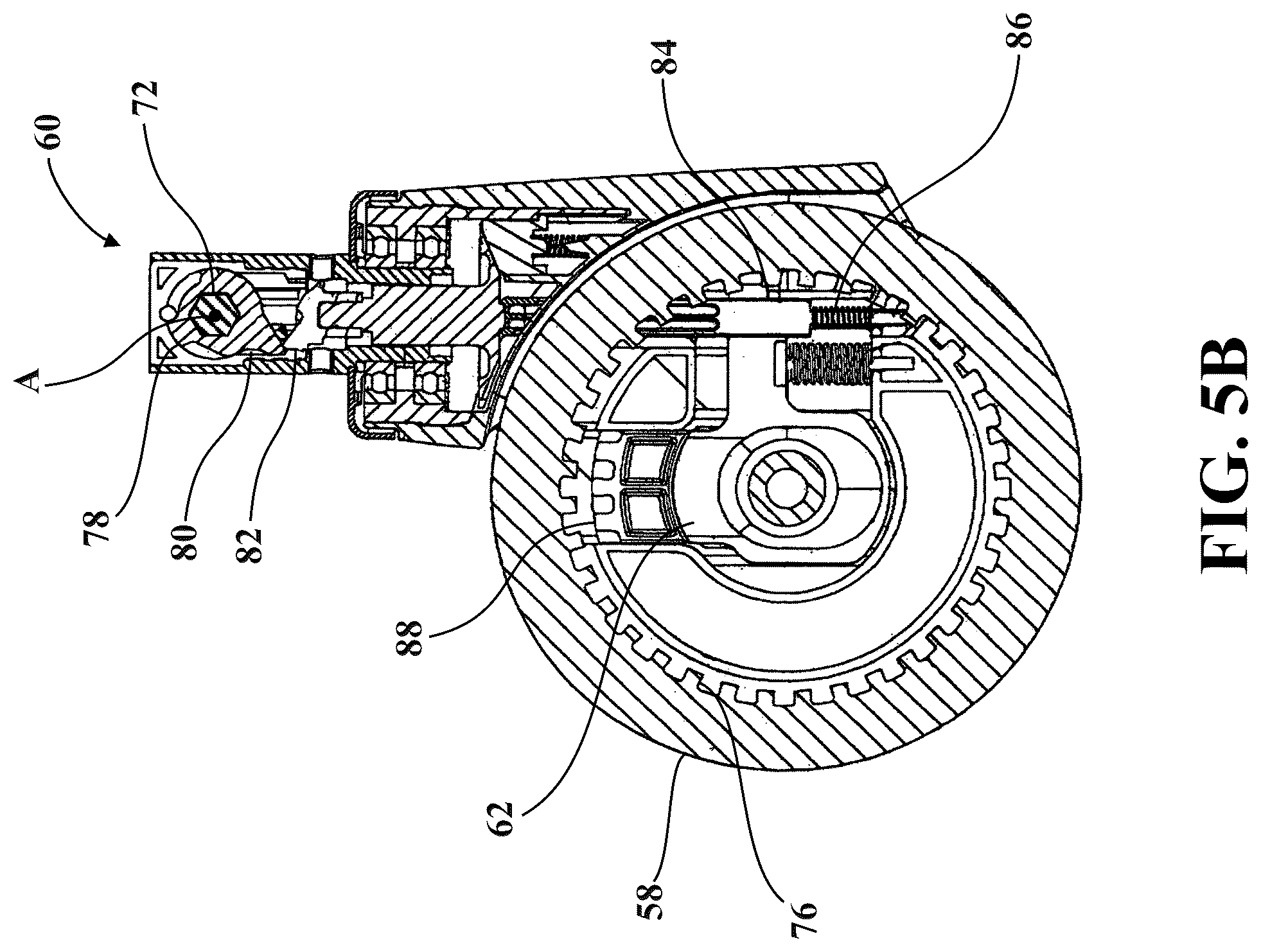 Patent US12318337 Figure 6 – Patient transport apparatus with electro-mechanical braking system