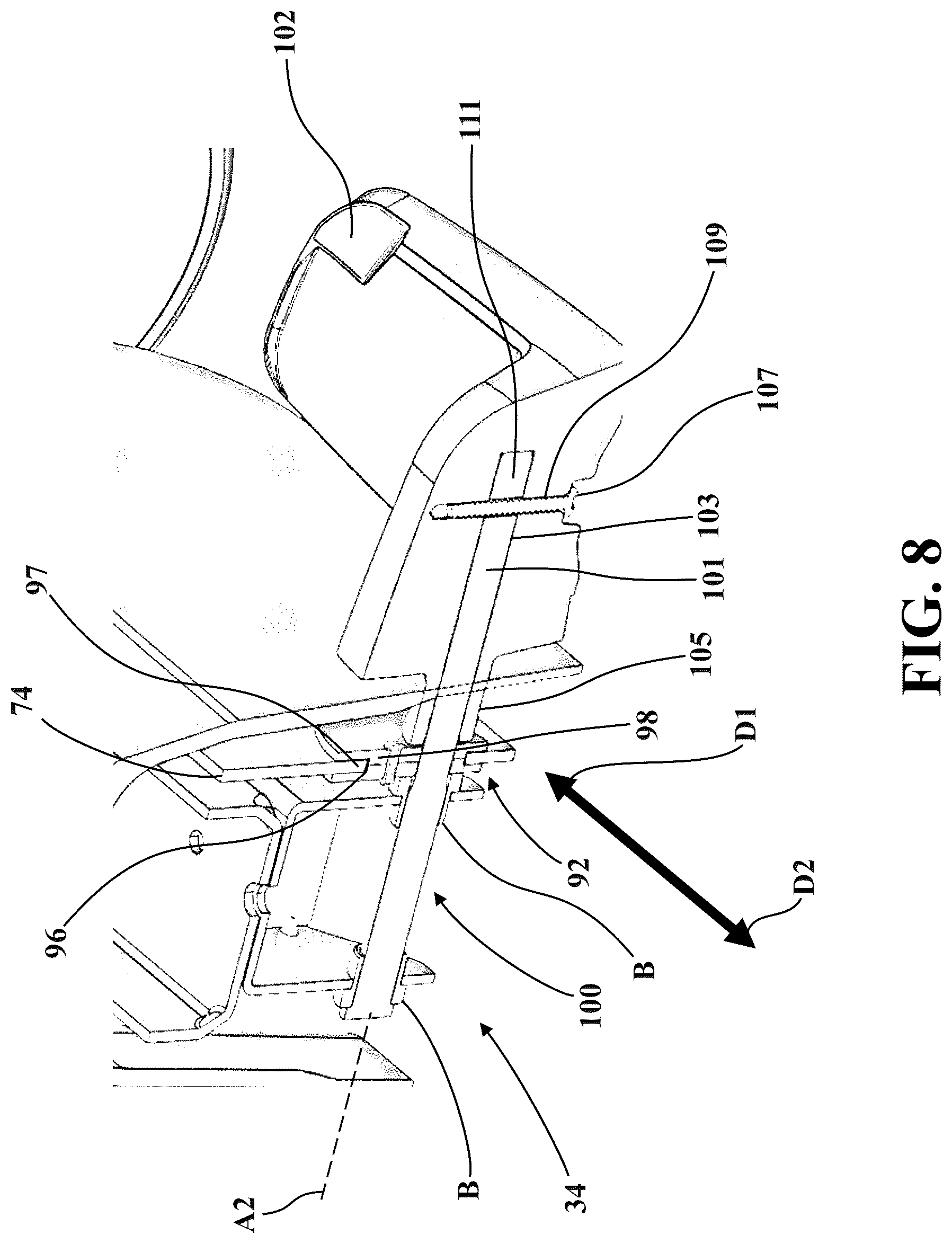 Patent US12318337 Figure 11 – Patient transport apparatus with electro-mechanical braking system
