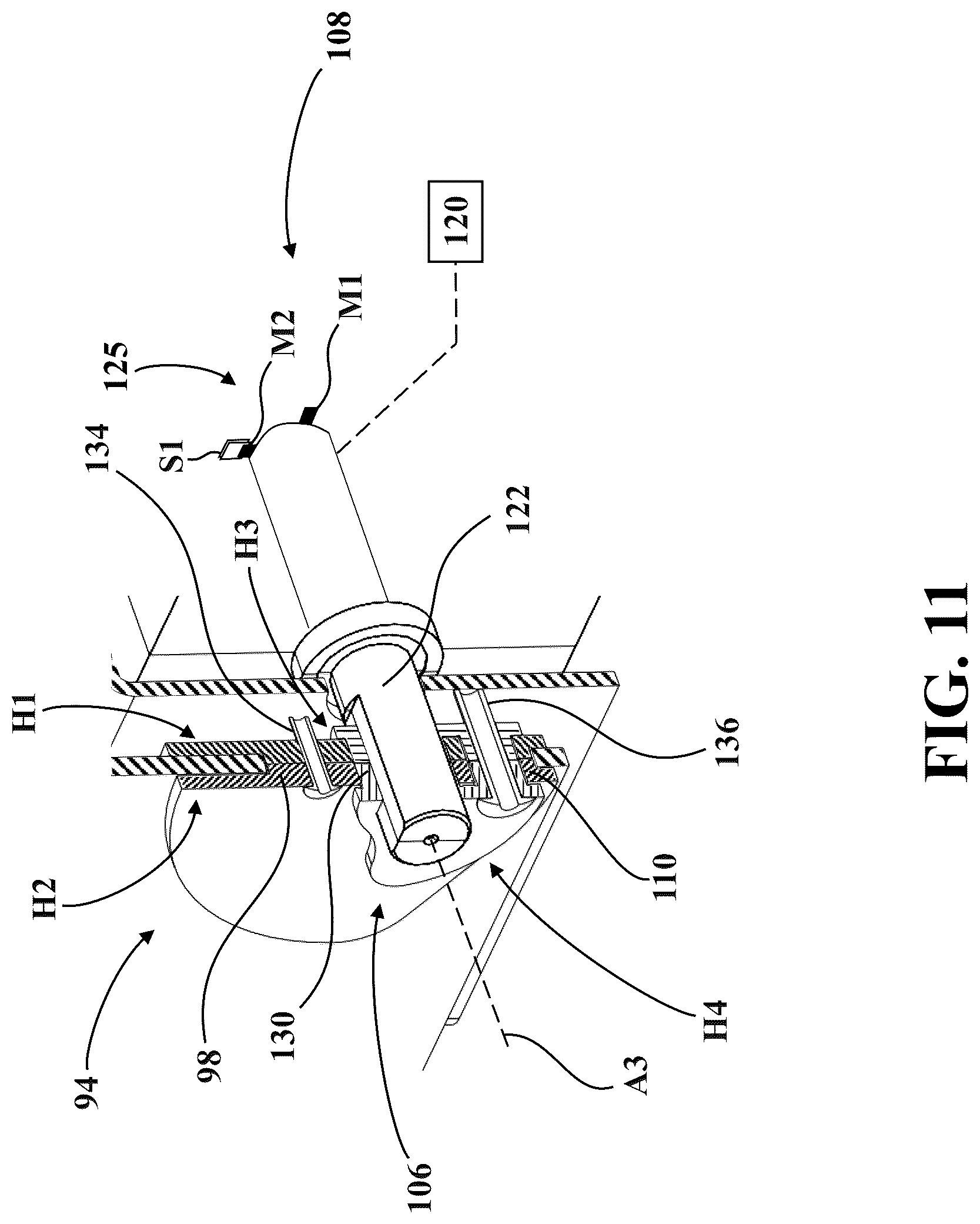 Patent US12318337 Figure 15 – Patient transport apparatus with electro-mechanical braking system
