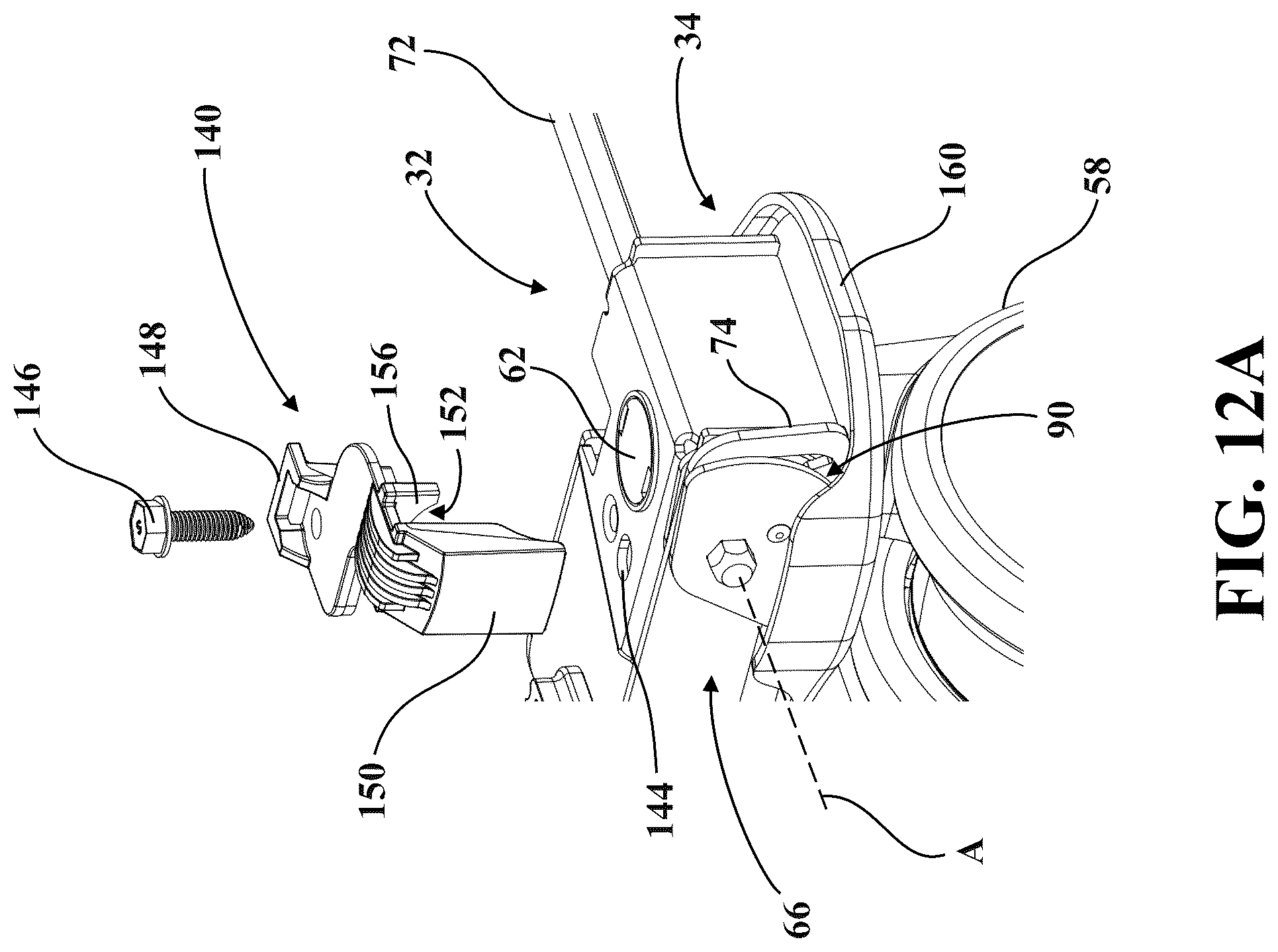 Patent US12318337 Figure 17 – Patient transport apparatus with electro-mechanical braking system
