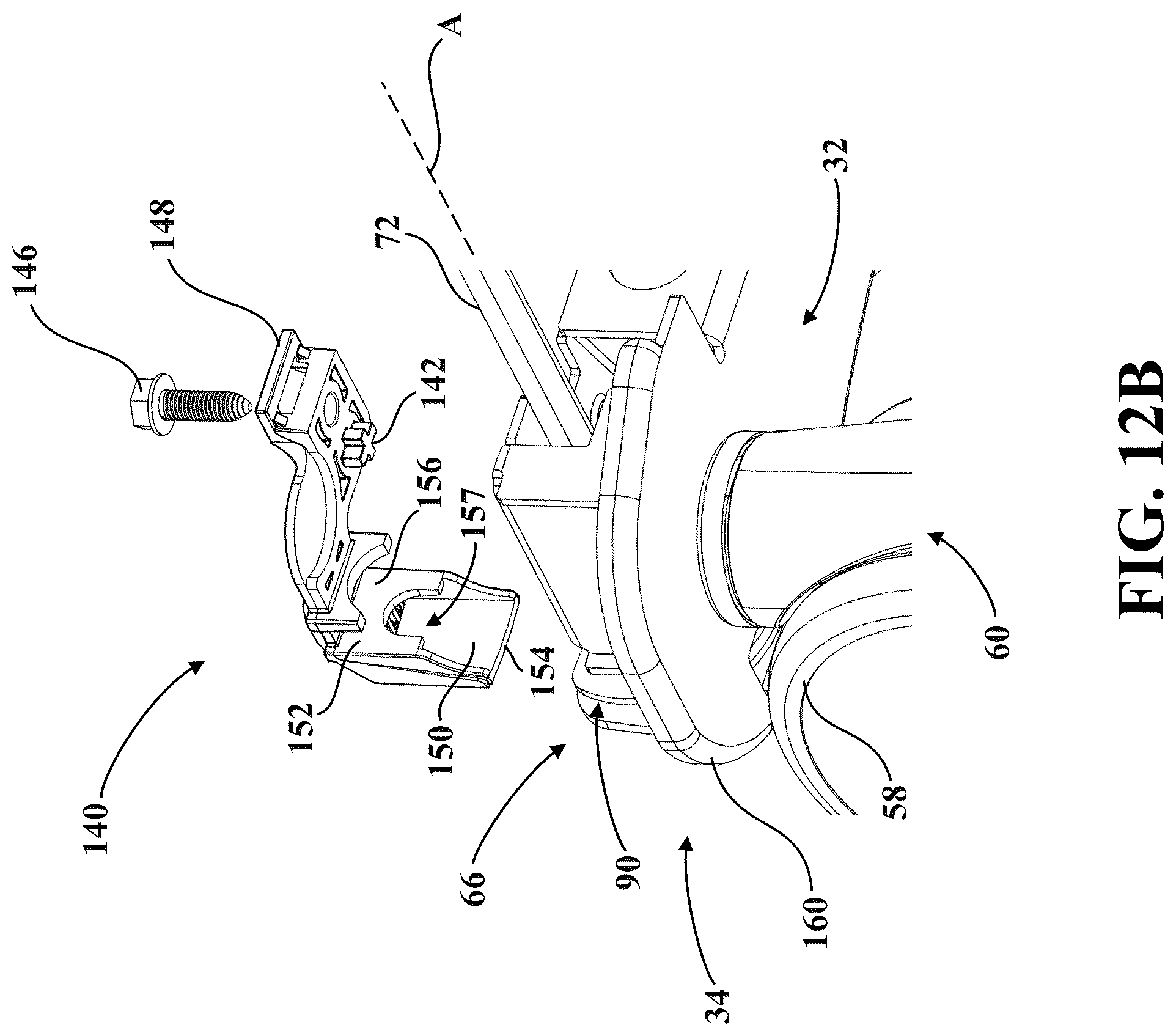 Patent US12318337 Figure 18 – Patient transport apparatus with electro-mechanical braking system