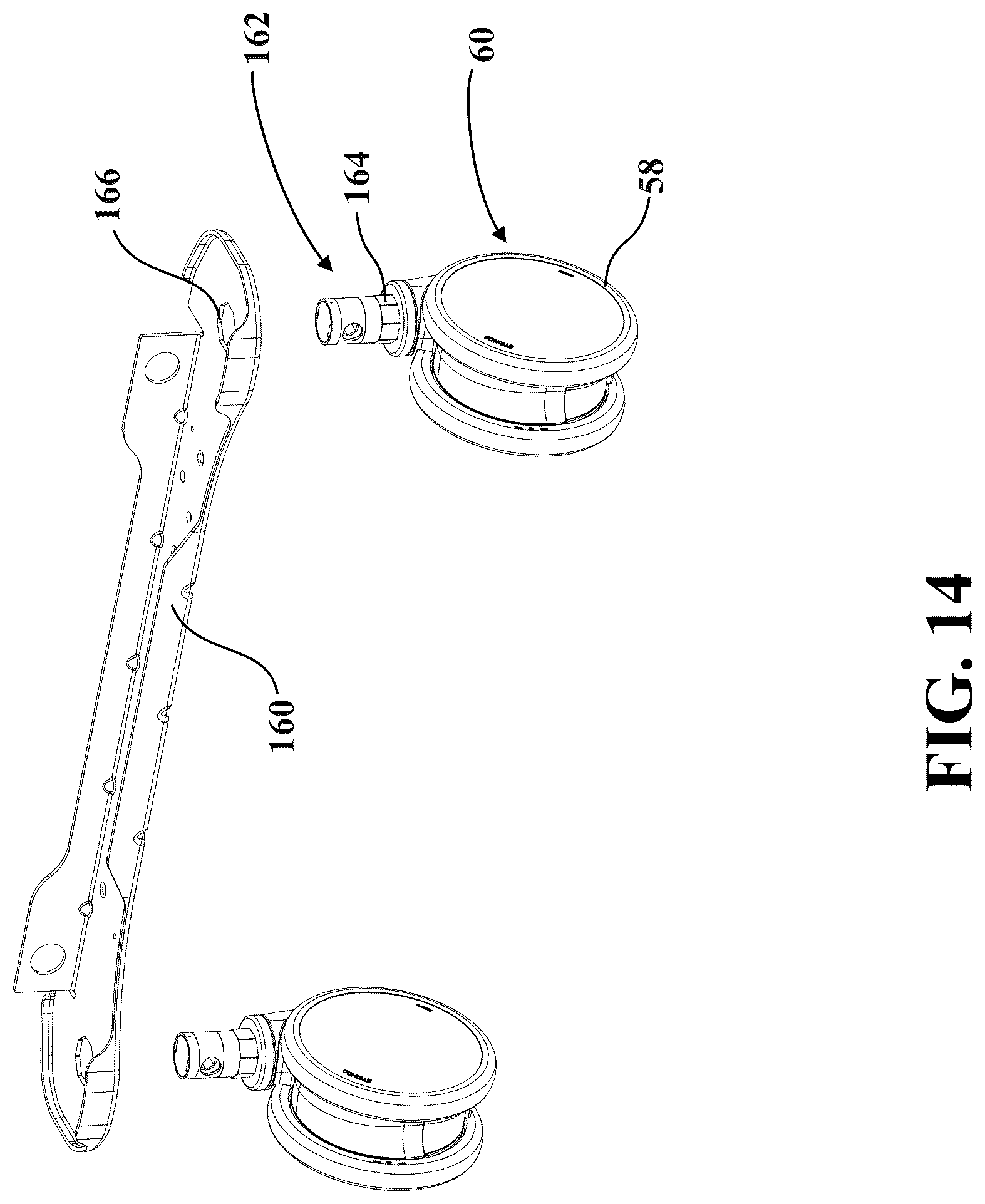 Patent US12318337 Figure 20 – Patient transport apparatus with electro-mechanical braking system