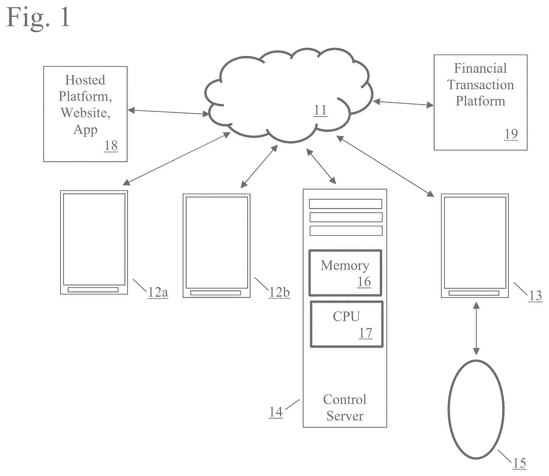 Patent US12318340 Figure 1 – Control link for adult toy operation and method for using the same