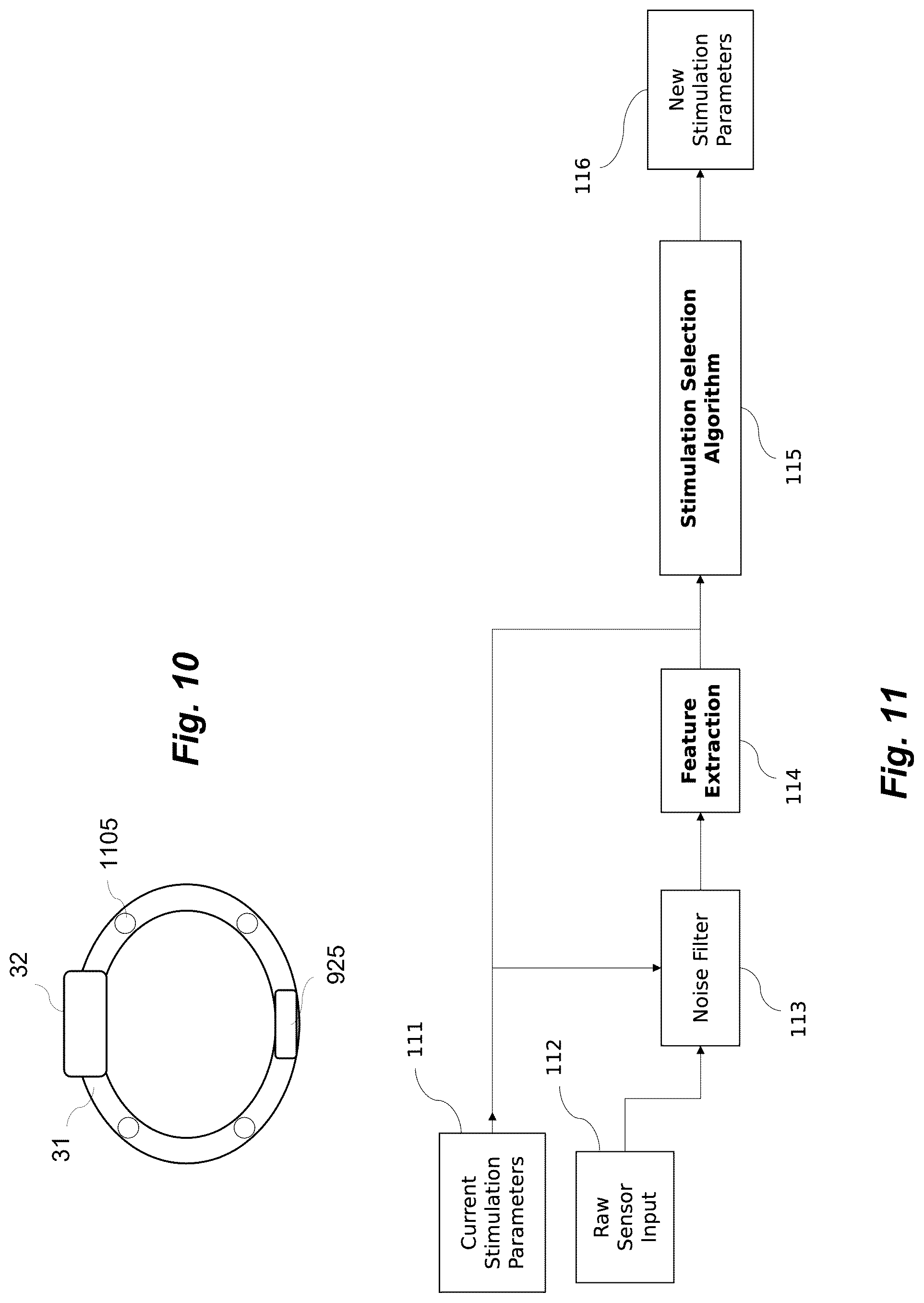 Patent US12318342 Figure 7 – Apparatus and method for reduction of neurological movement disorder symptoms using wearable device