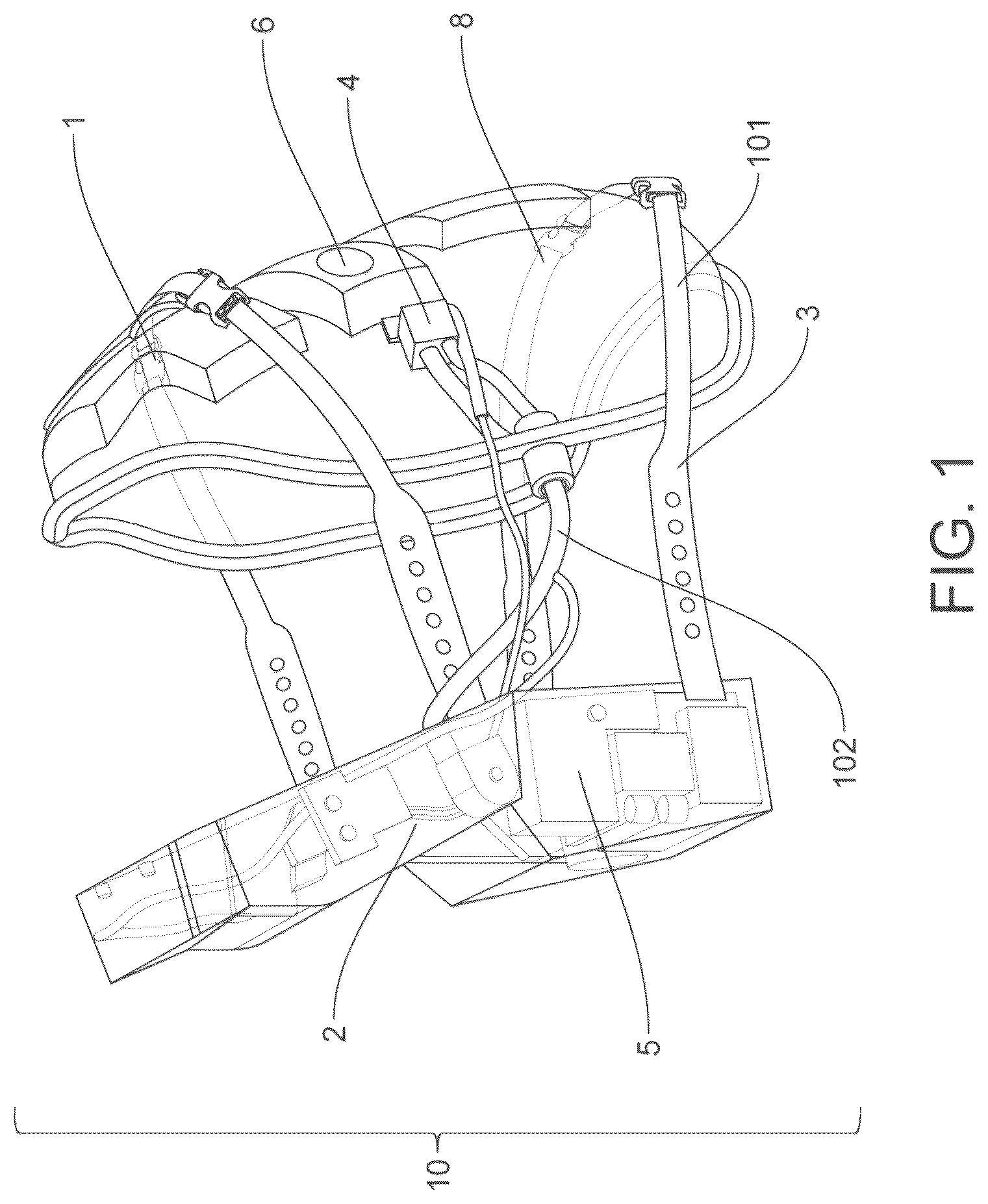 Patent US12318348 Figure 1 – On ambulatory respiratory assist device