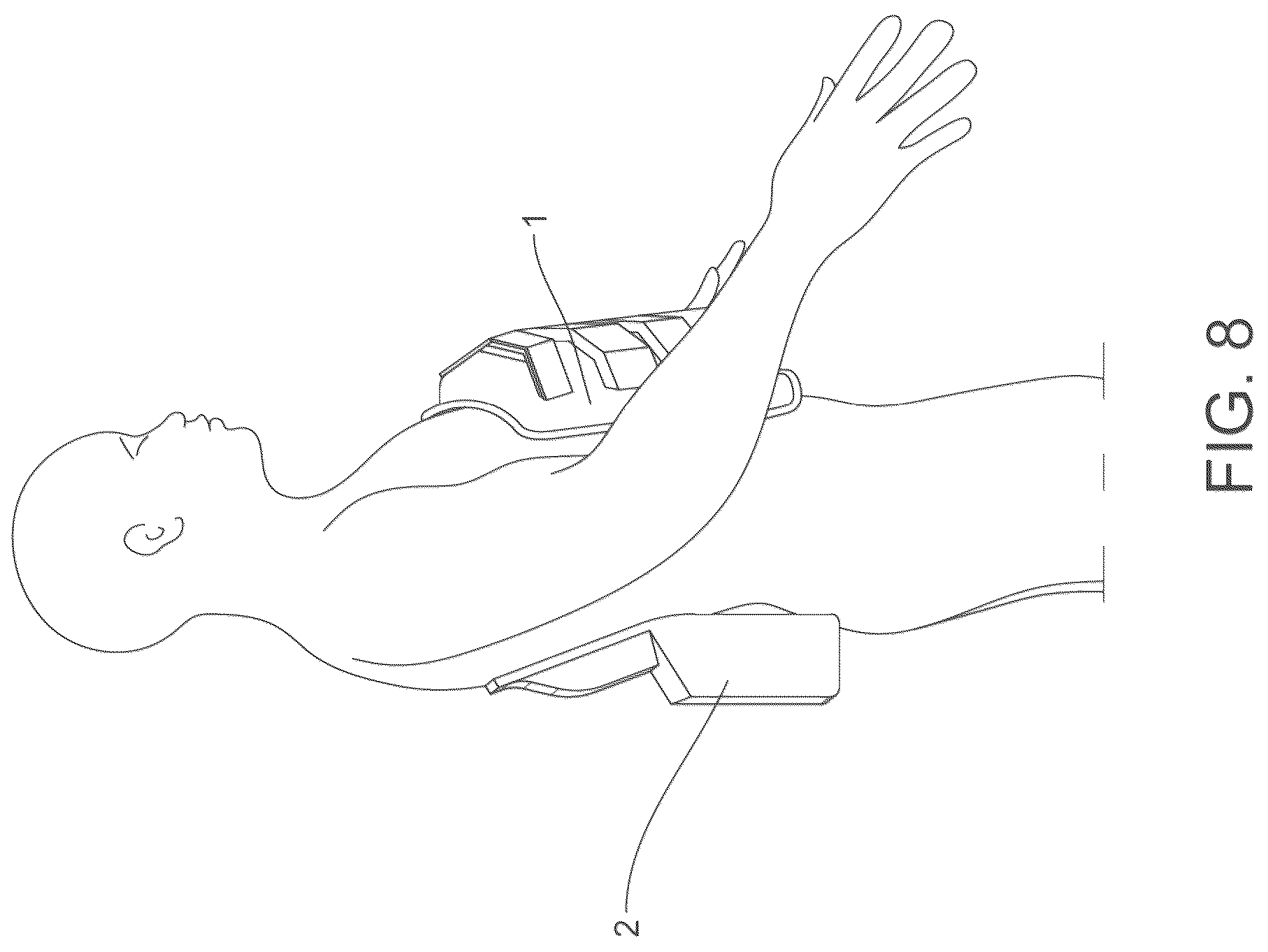 Patent US12318348 Figure 8 – On ambulatory respiratory assist device
