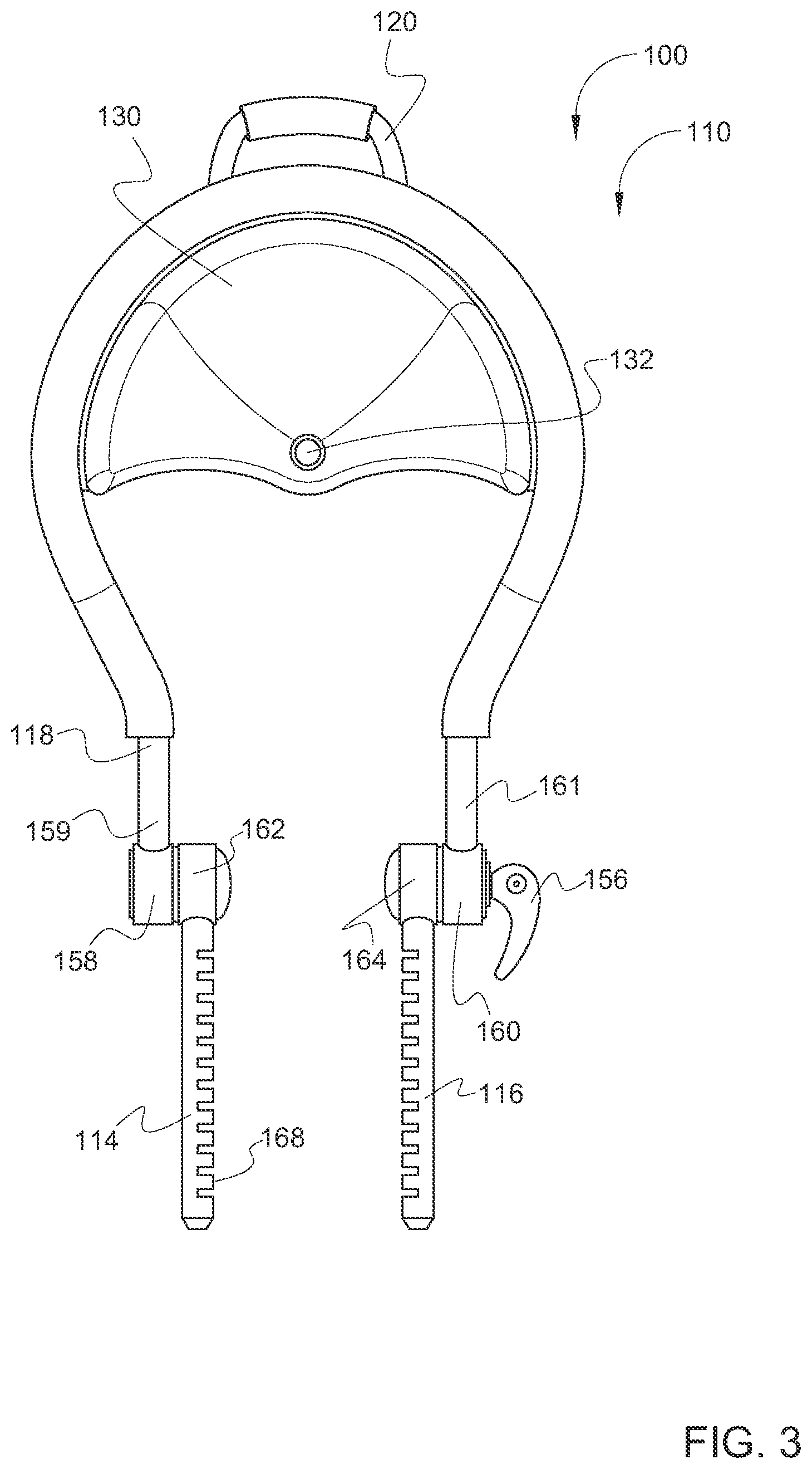 Patent US12318351 Figure 3 – Face cradle system