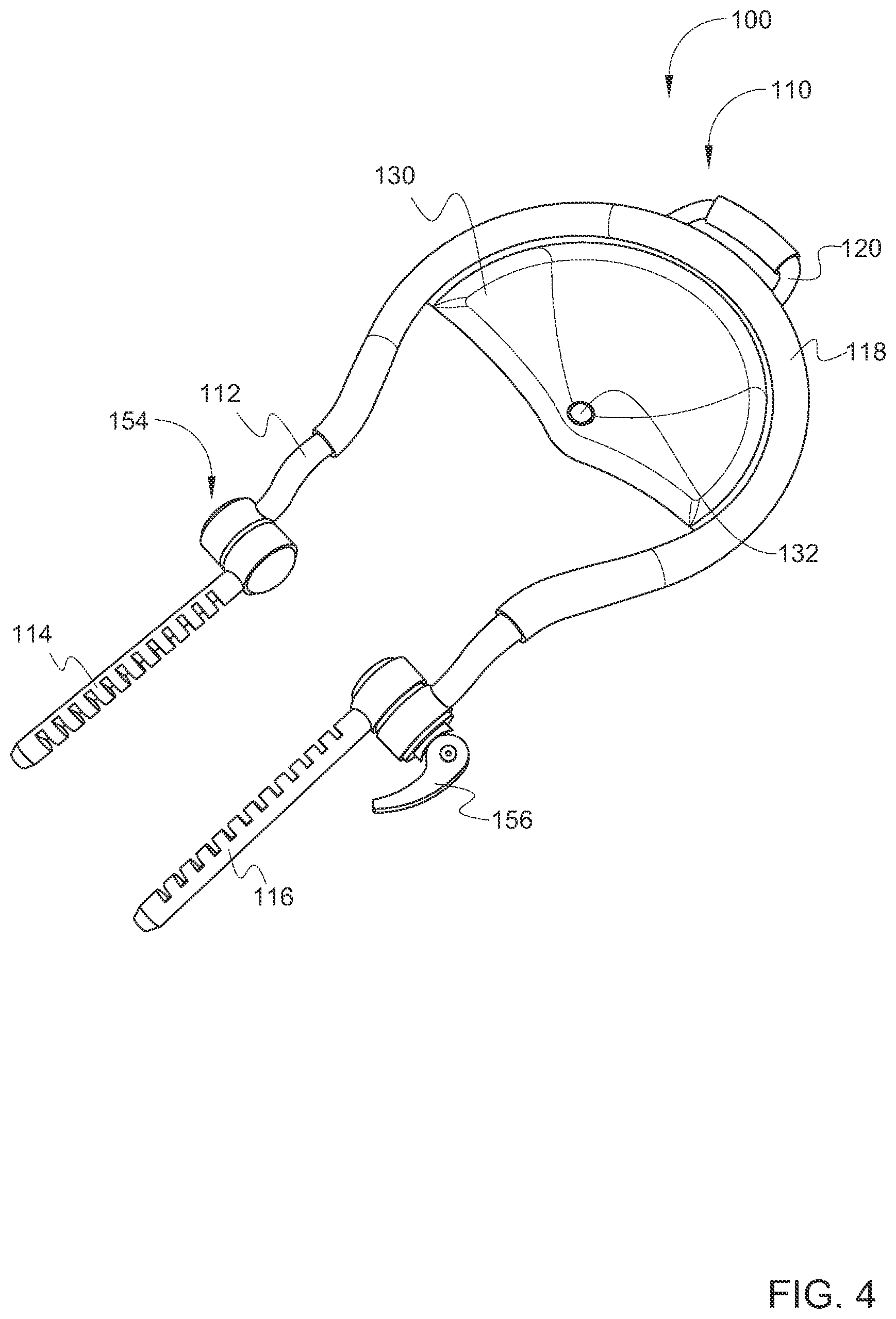Patent US12318351 Figure 4 – Face cradle system
