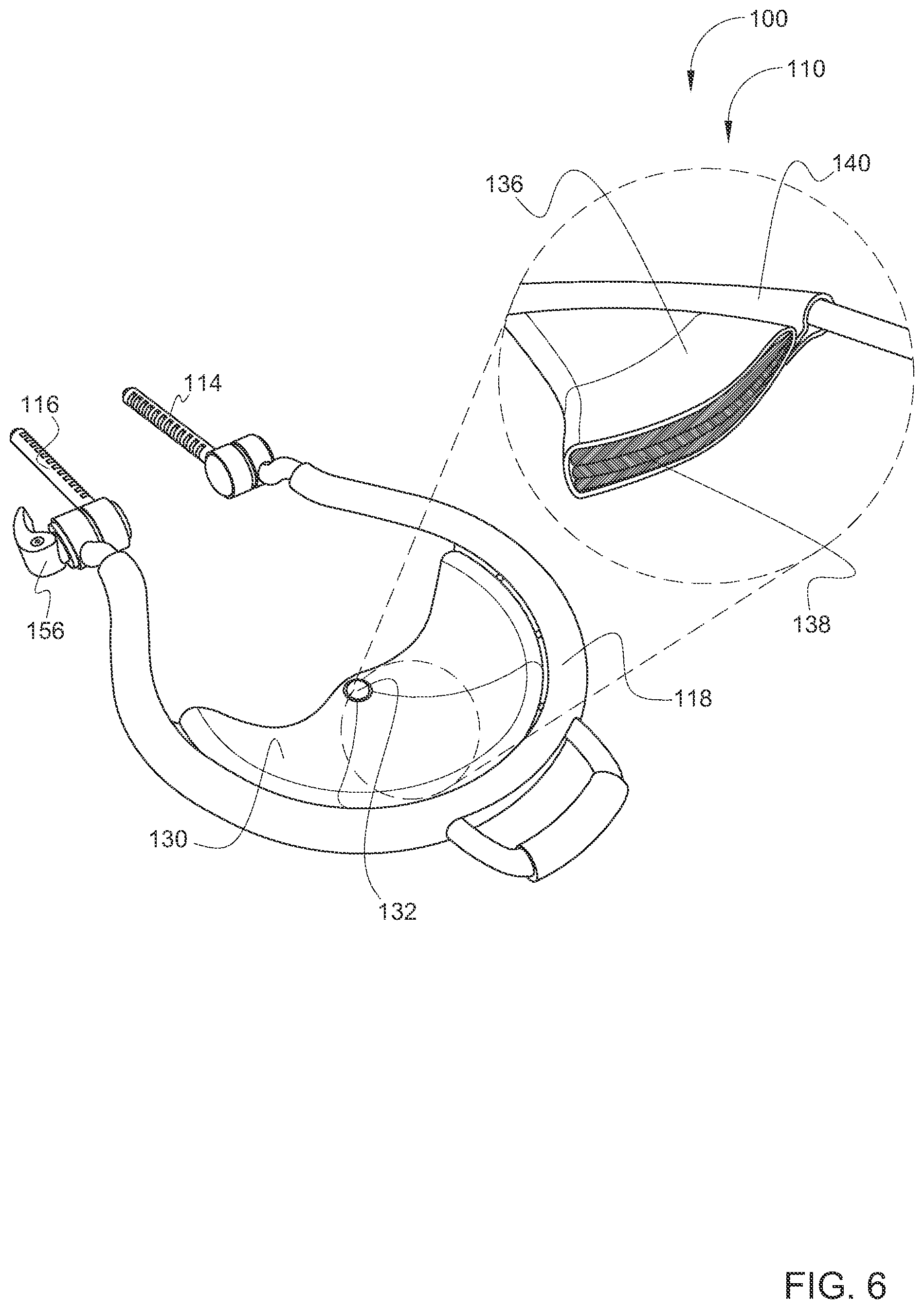 Patent US12318351 Figure 6 – Face cradle system