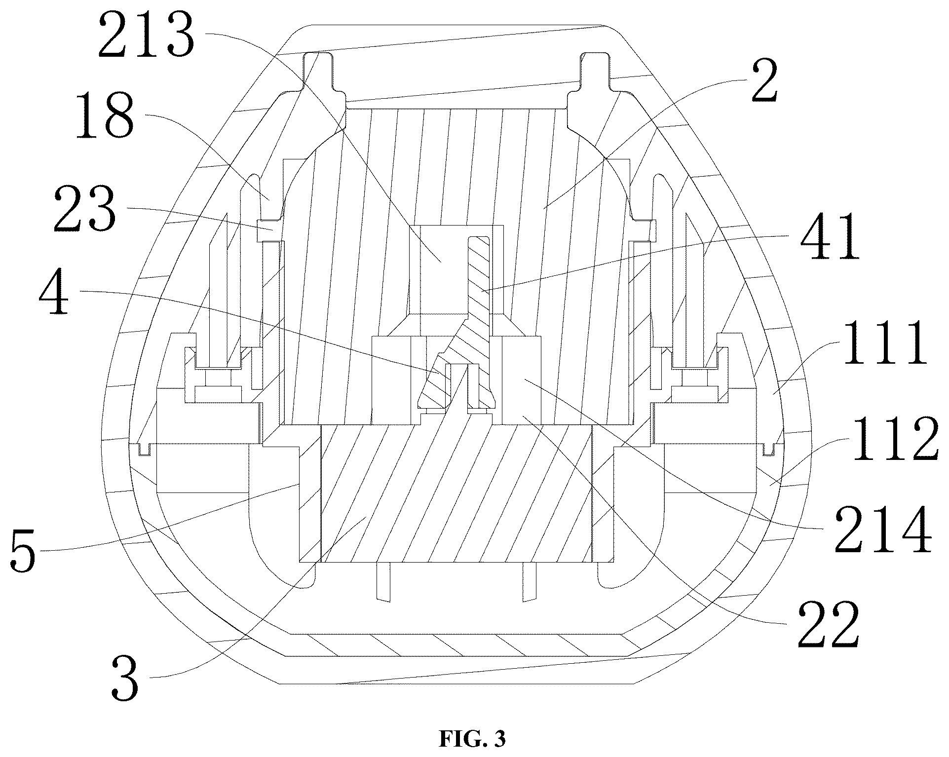 Patent US12318352 Figure 3 – Massager