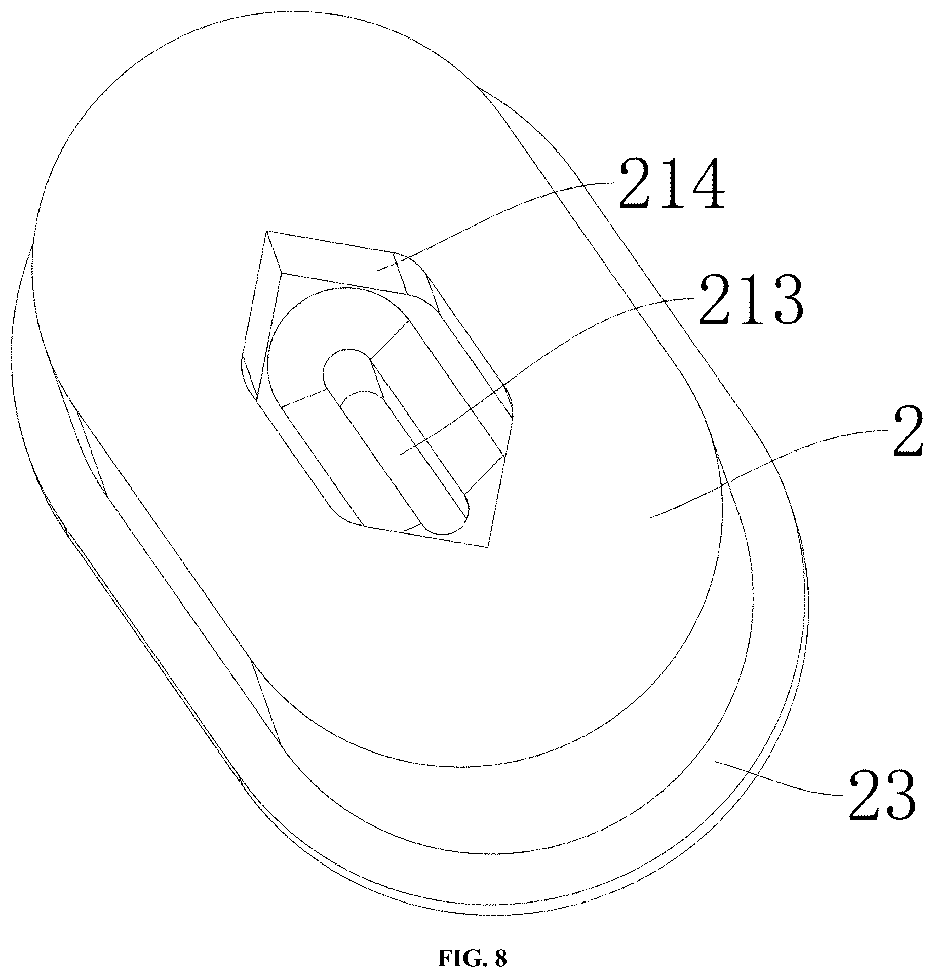 Patent US12318352 Figure 8 – Massager