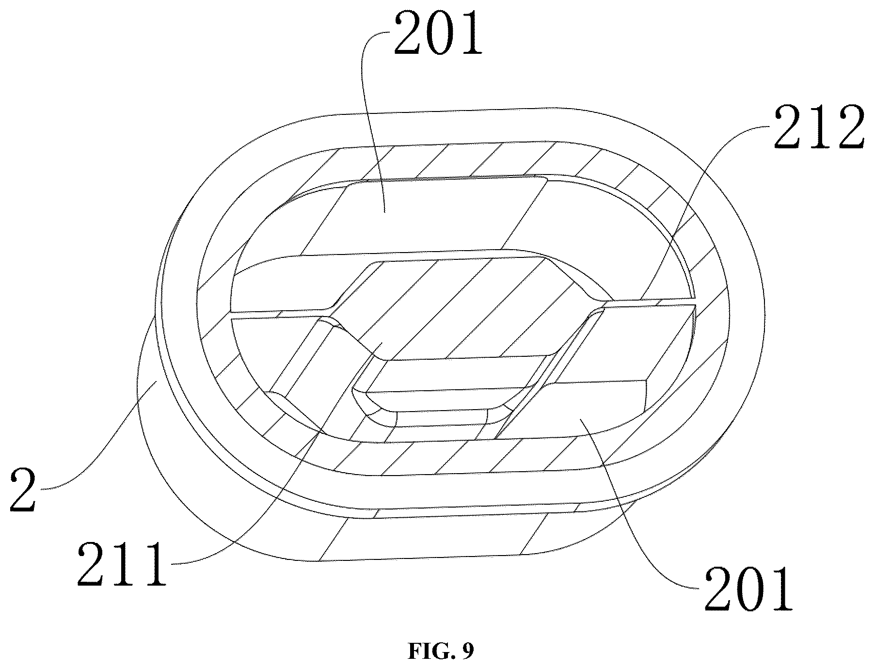 Patent US12318352 Figure 9 – Massager