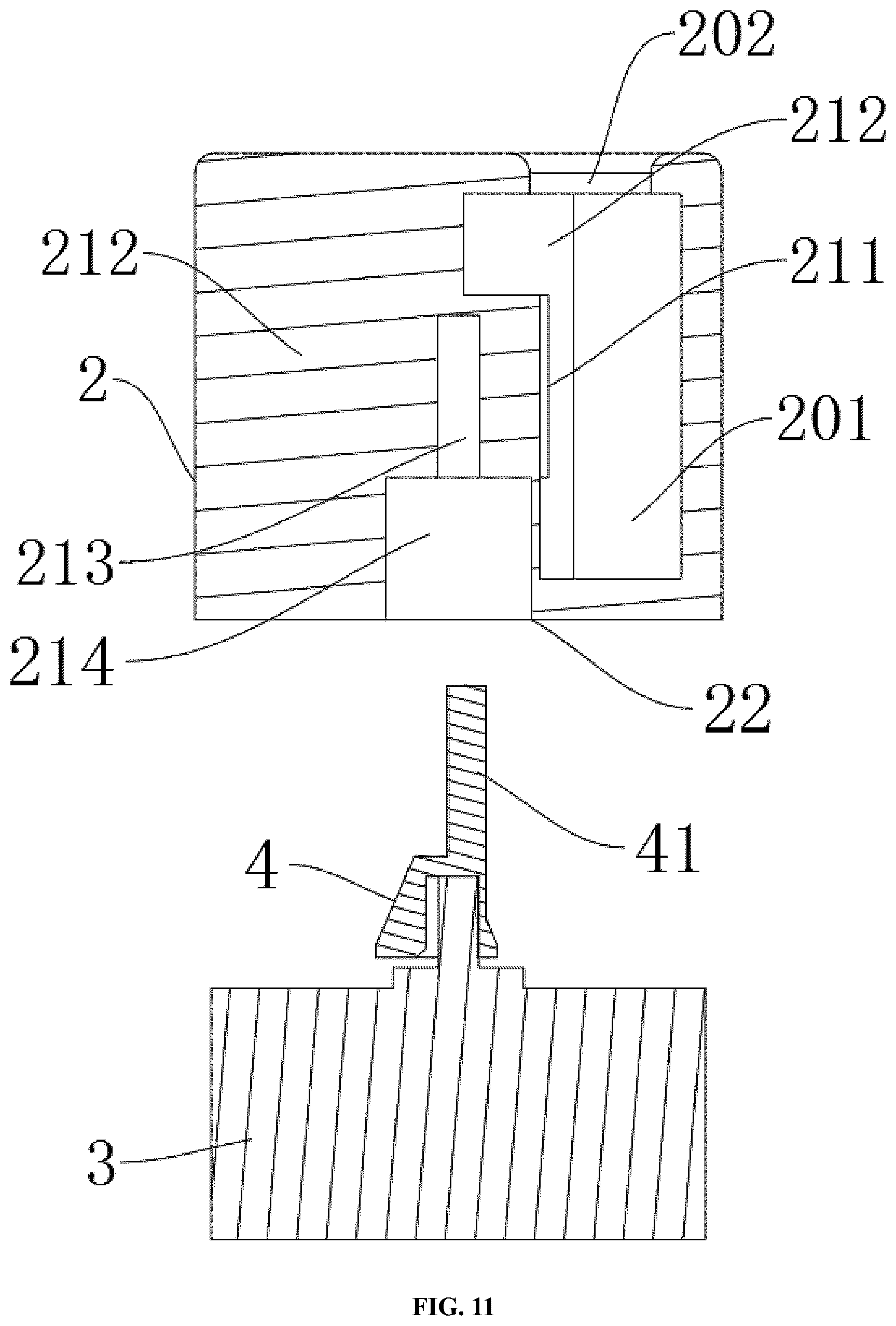 Patent US12318352 Figure 11 – Massager
