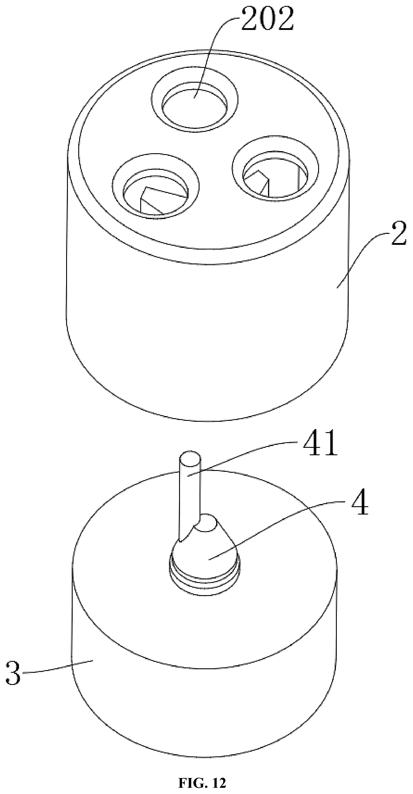 Patent US12318352 Figure 12 – Massager