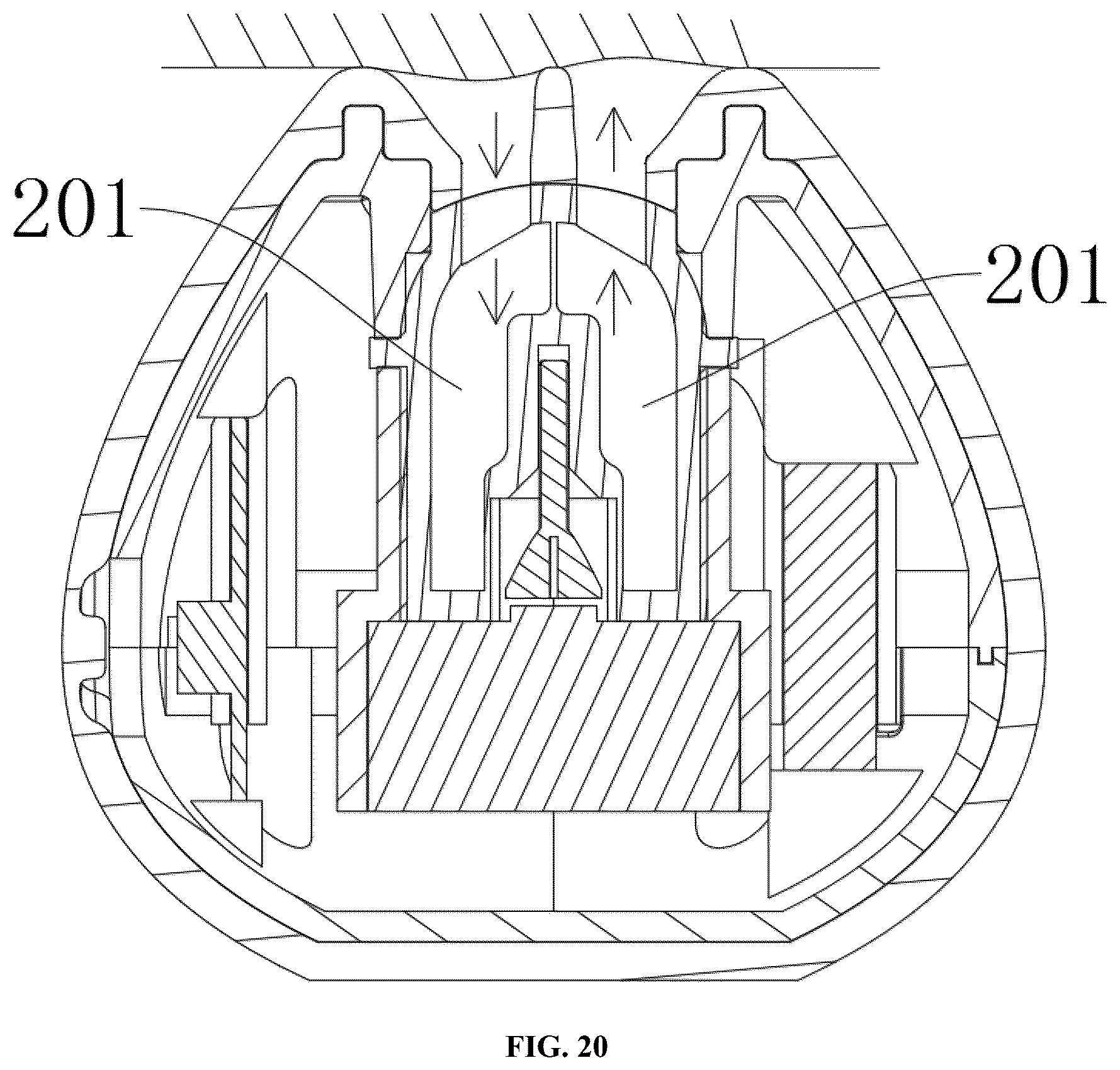 Patent US12318352 Figure 20 – Massager