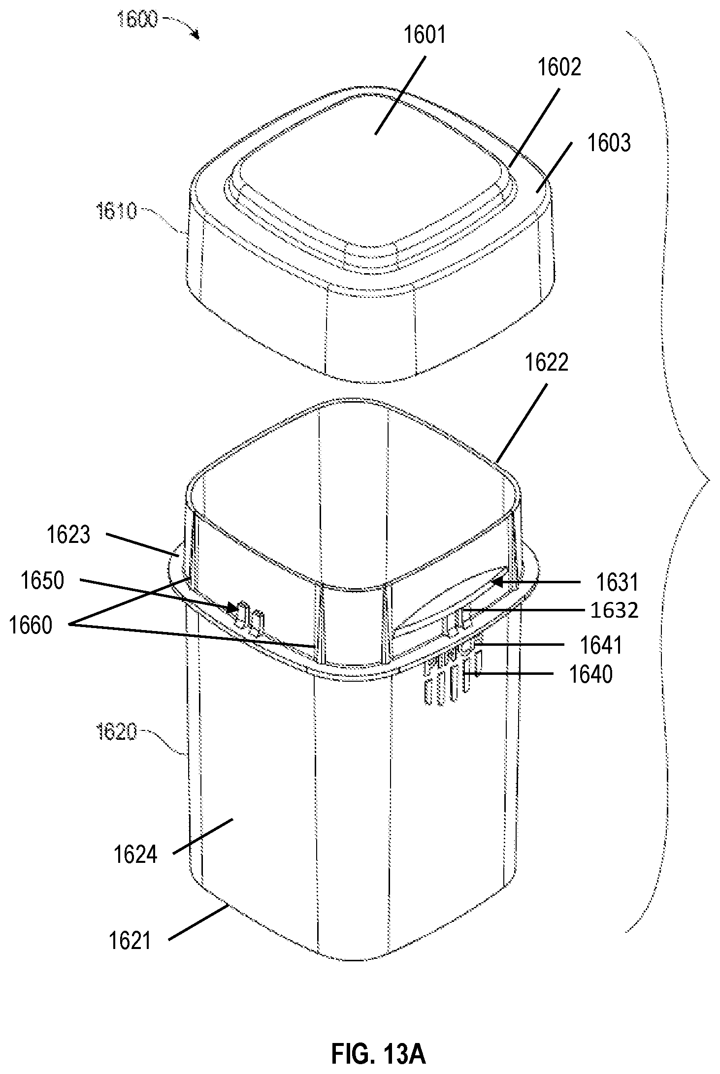 Patent US12318355 Figure 8 – Child resistant and airtight container