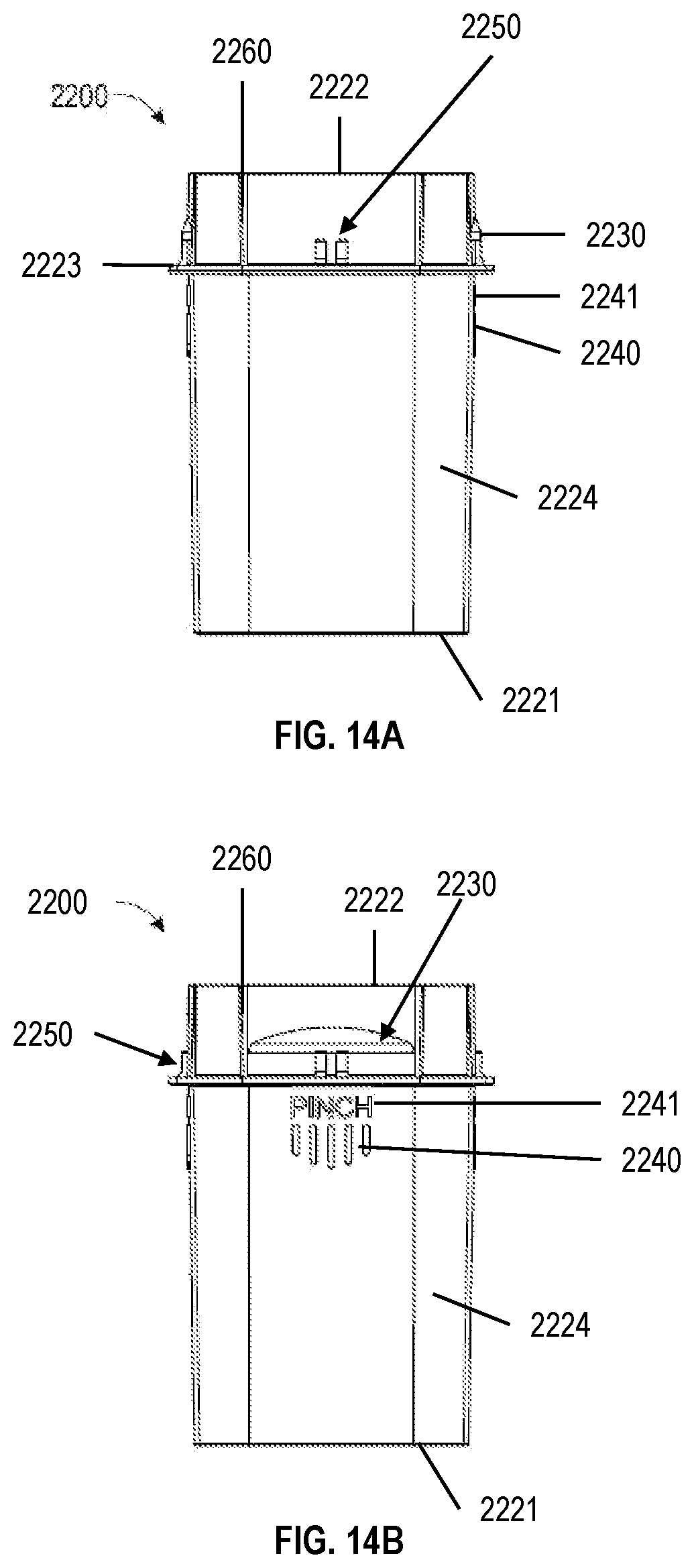 Patent US12318355 Figure 12 – Child resistant and airtight container