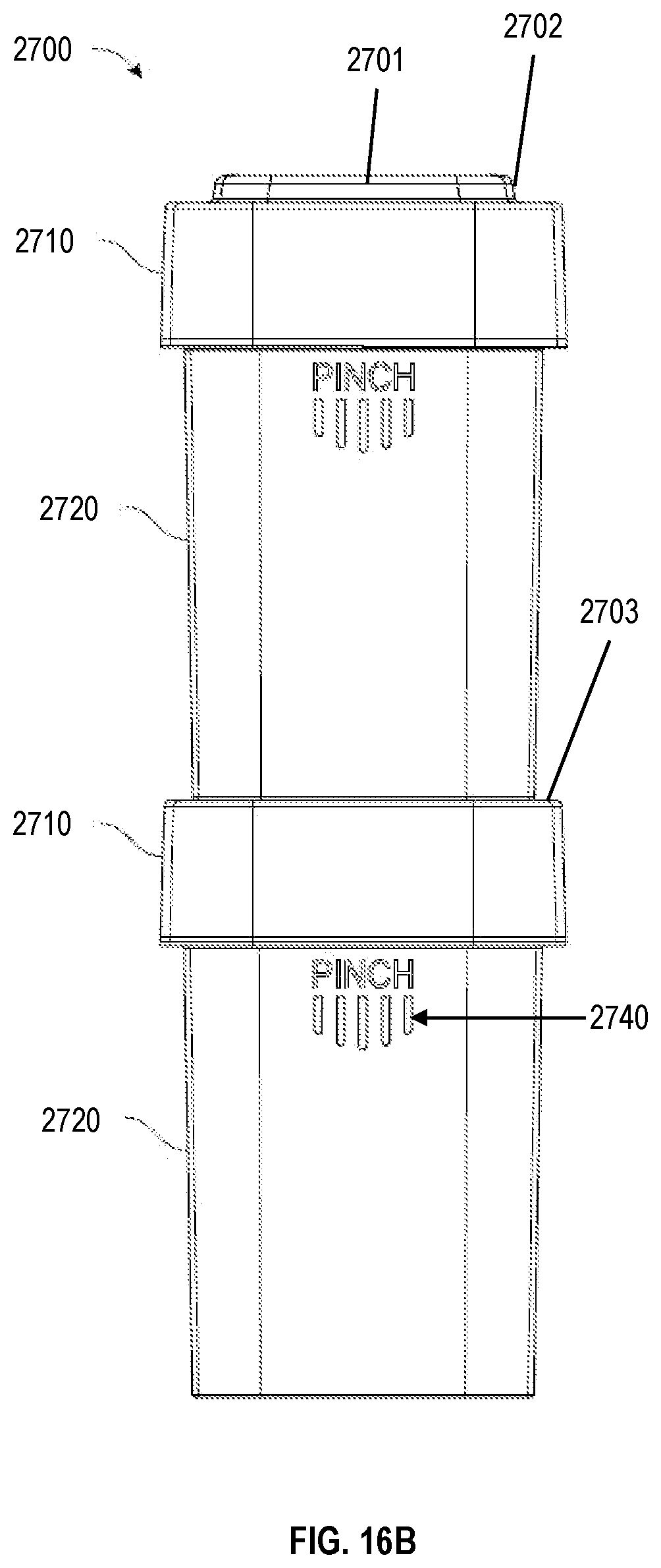 Patent US12318355 Figure 16 – Child resistant and airtight container