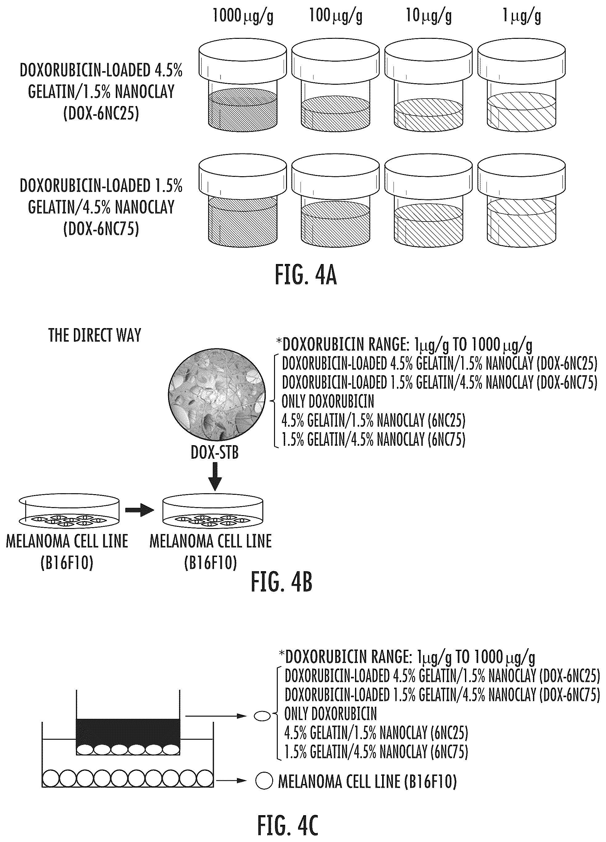 Patent US12318401 Figure 4 – Injectable shear-thinning hydrogel containing therapeutic agent for enhanced tumor therapy
