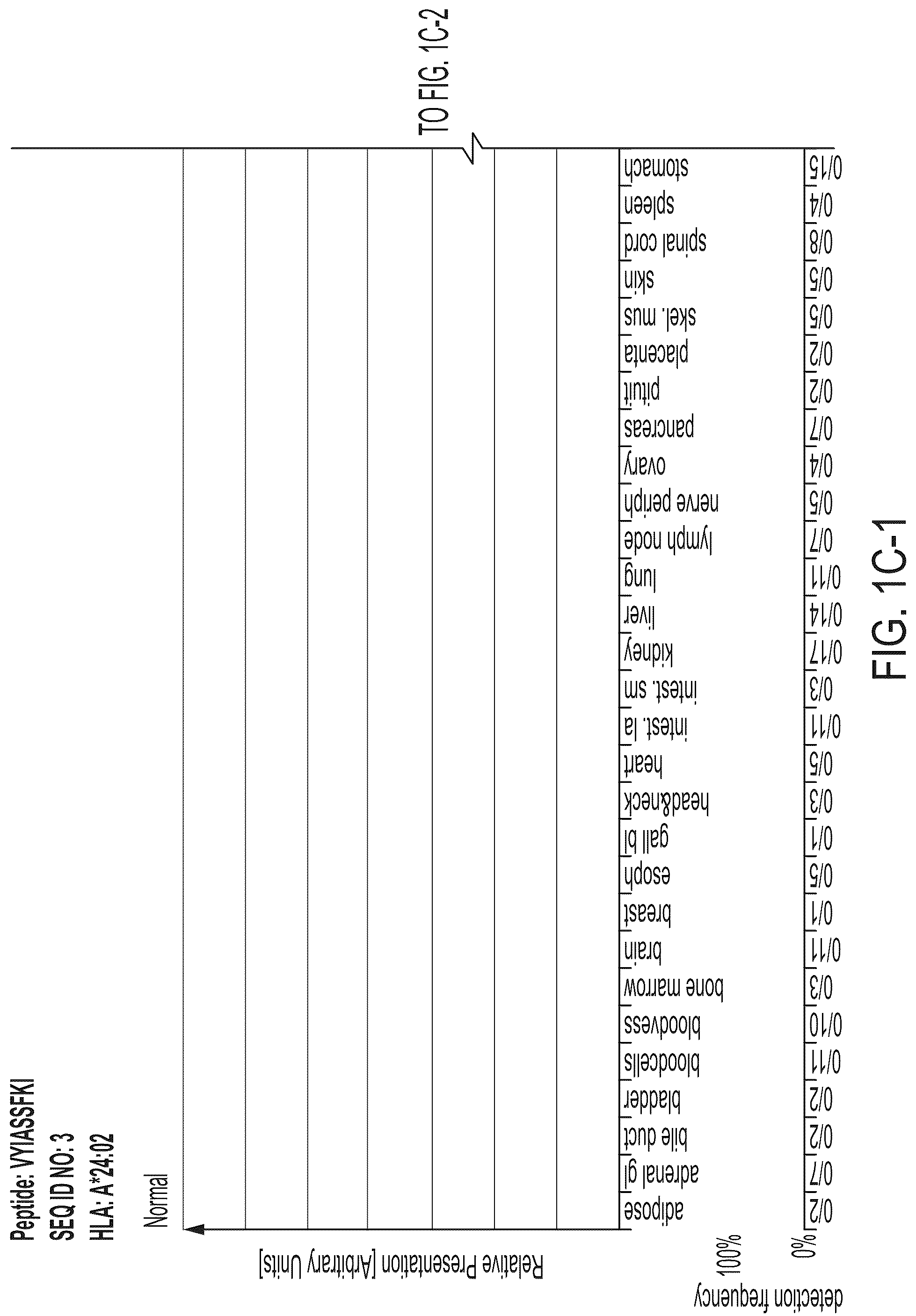 Patent US12318407 Figure 5 – Peptides displayed by HLA for use in immunotherapy against different types of cancers