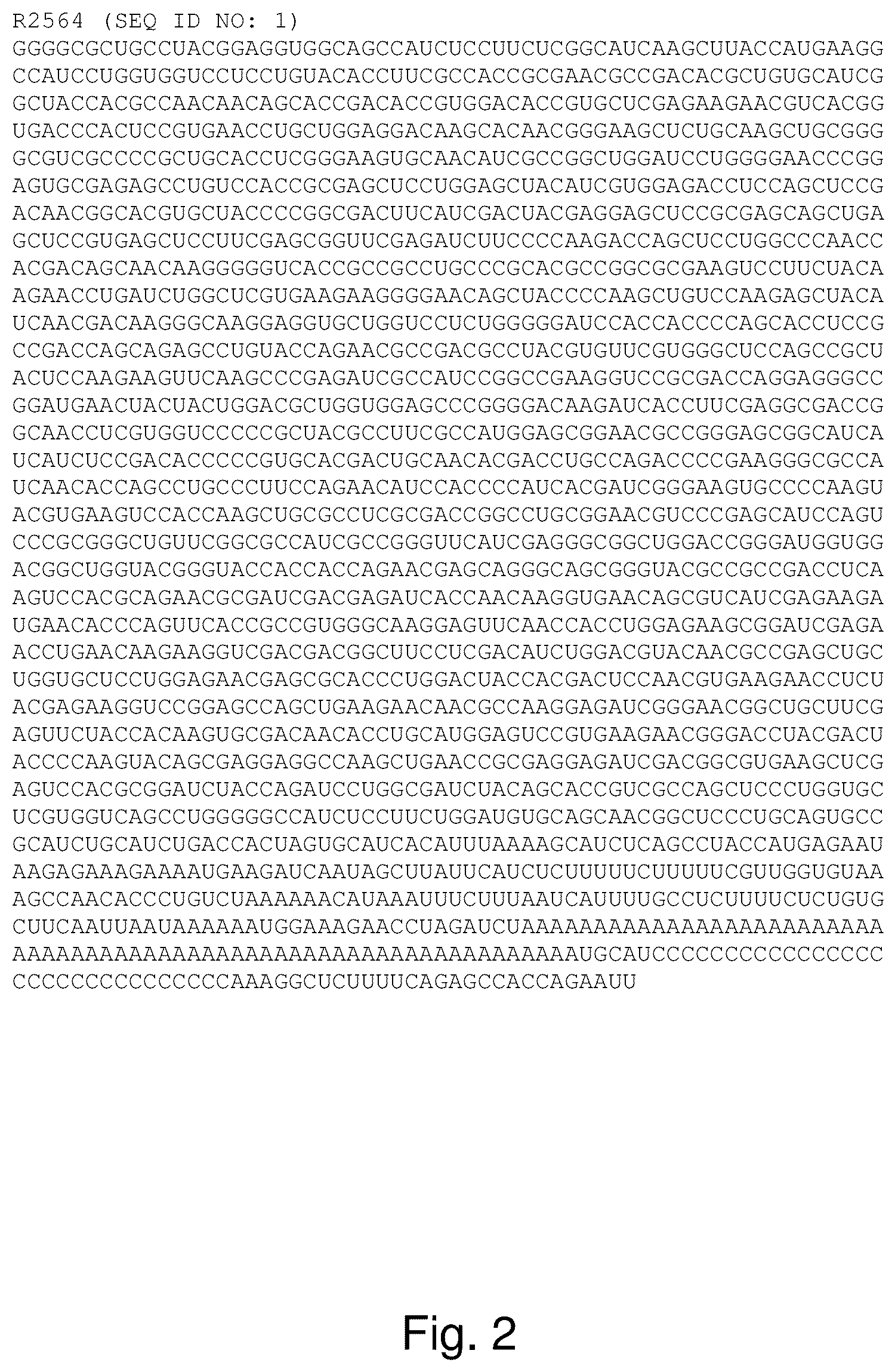 Patent US12318486 Figure 2 – Dry powder composition comprising long-chain RNA