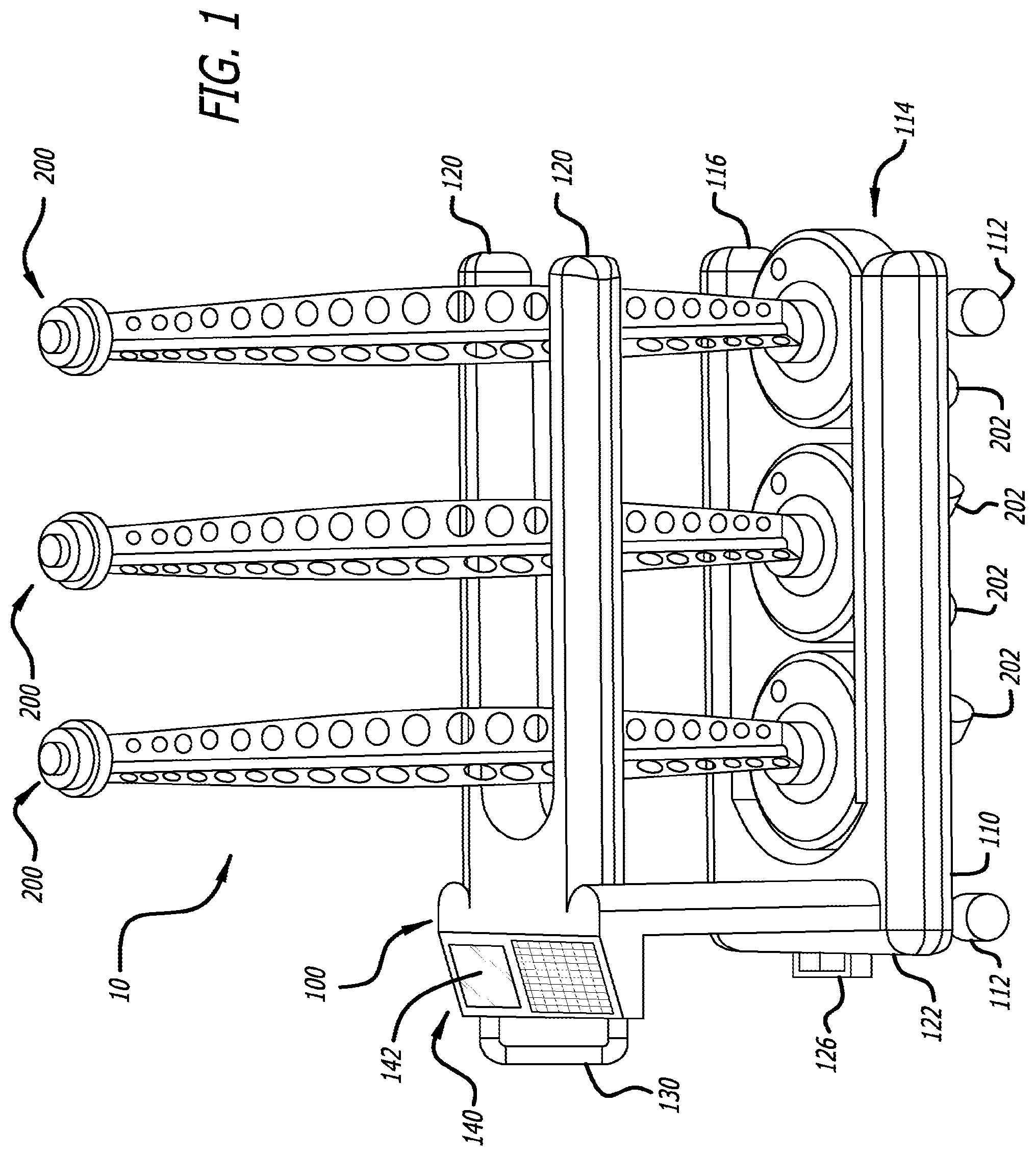 Patent US12318497 Figure 1 – Hard-surface disinfection system
