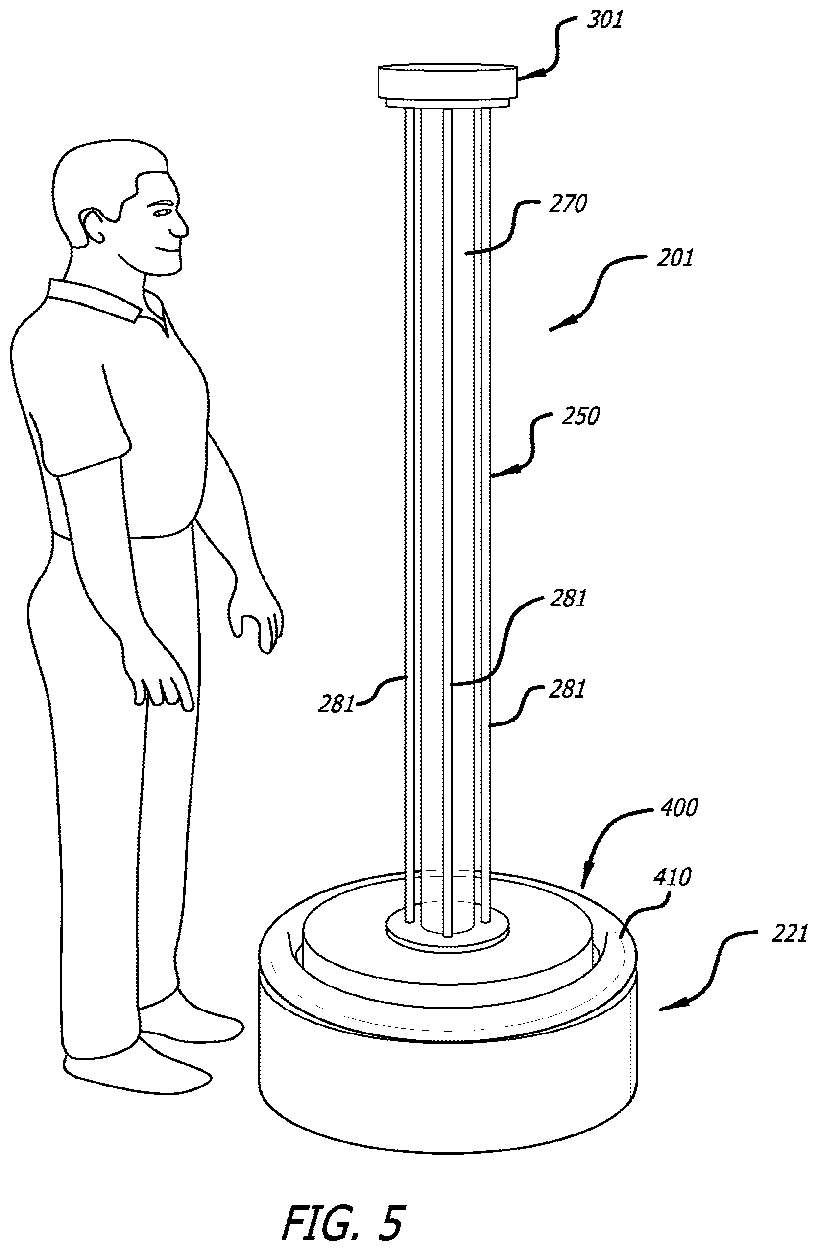 Patent US12318497 Figure 5 – Hard-surface disinfection system