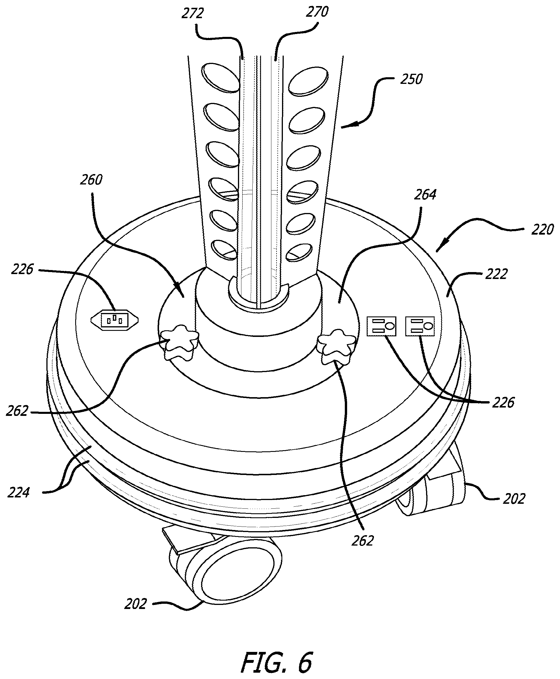 Patent US12318497 Figure 6 – Hard-surface disinfection system
