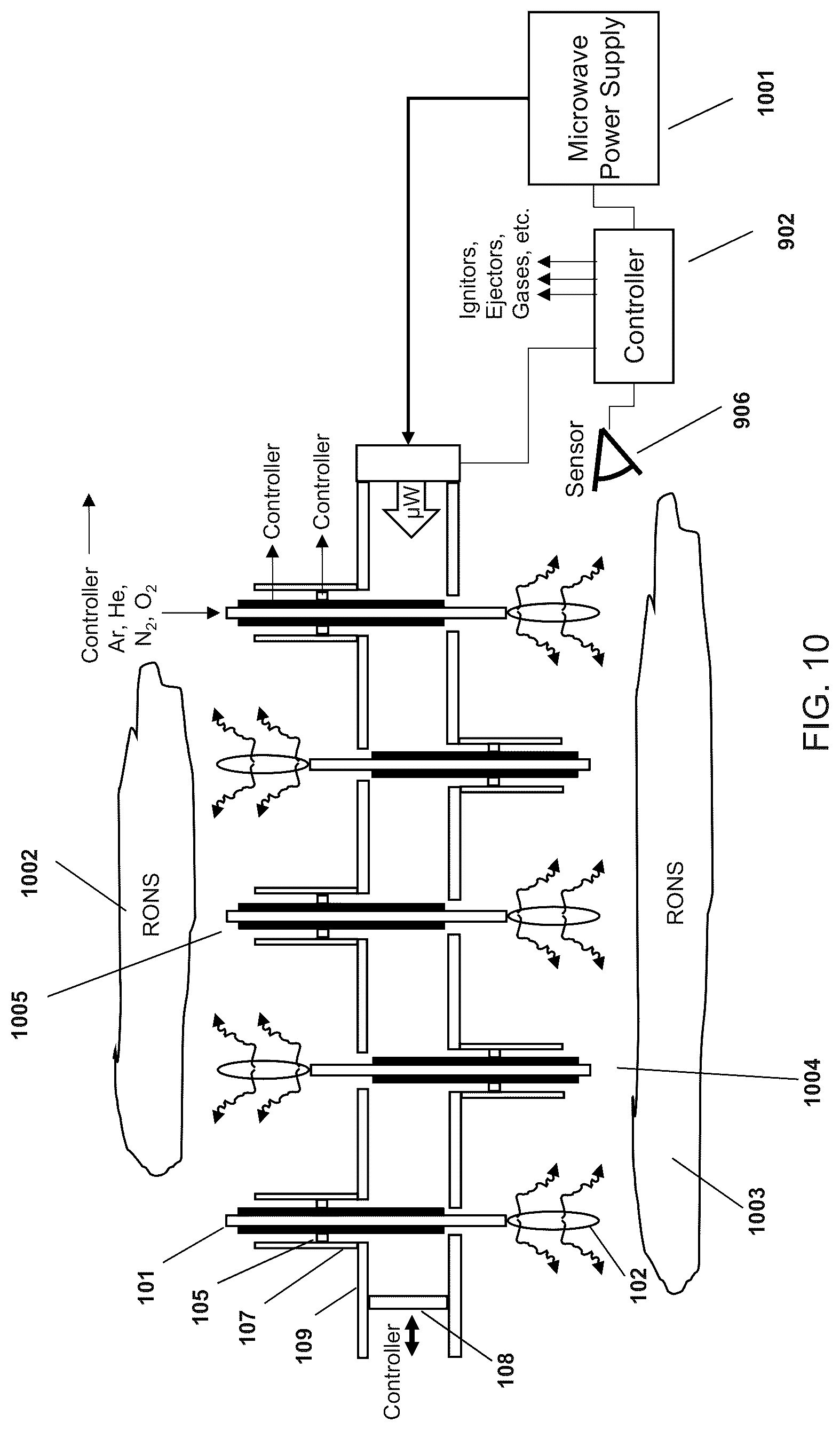Patent US12318499 Figure 11 – Methods and systems for medical plasma treatment and generation of plasma activated media
