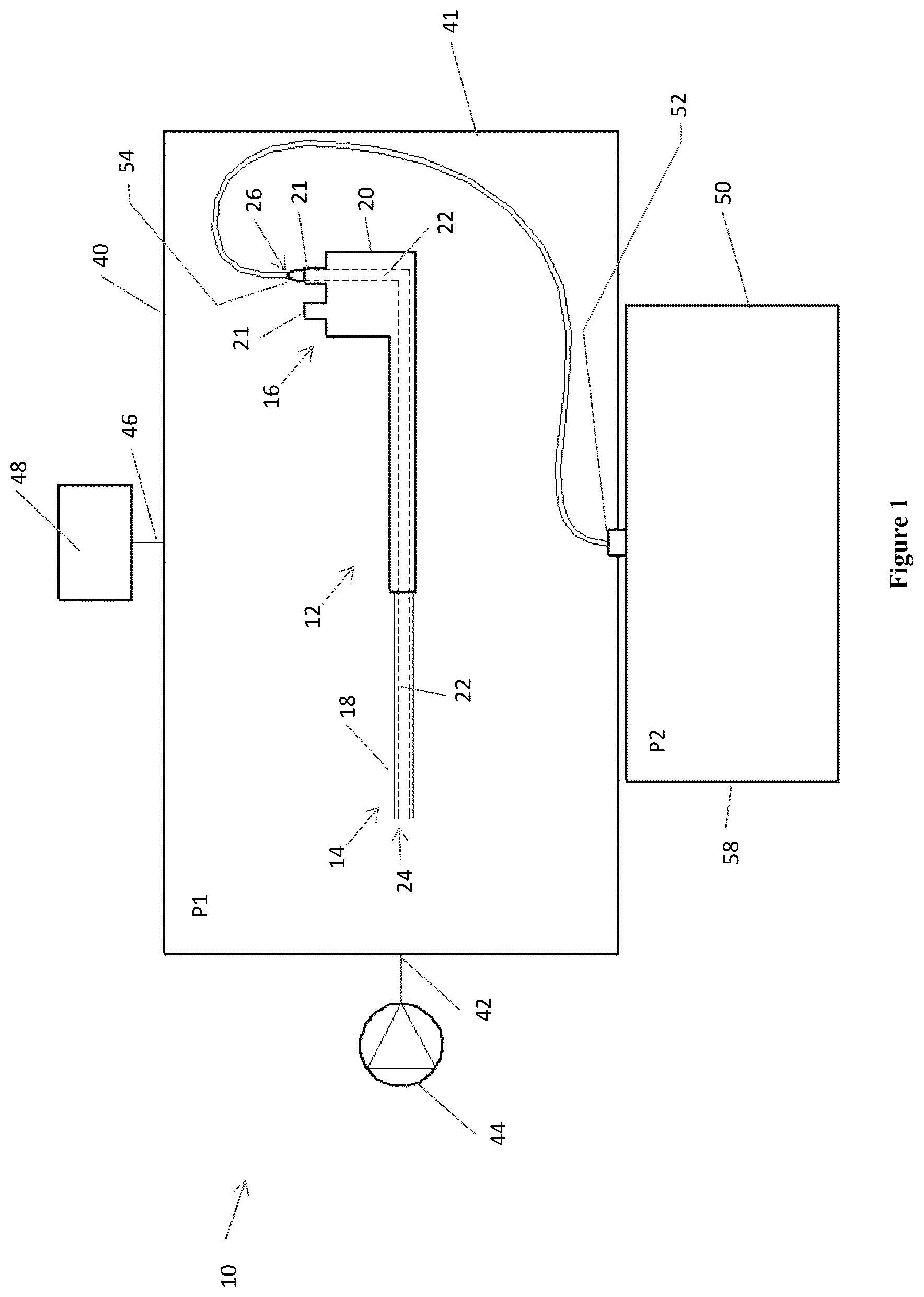 Patent US12318500 Figure 1 – Apparatus and method for sterilization of an article