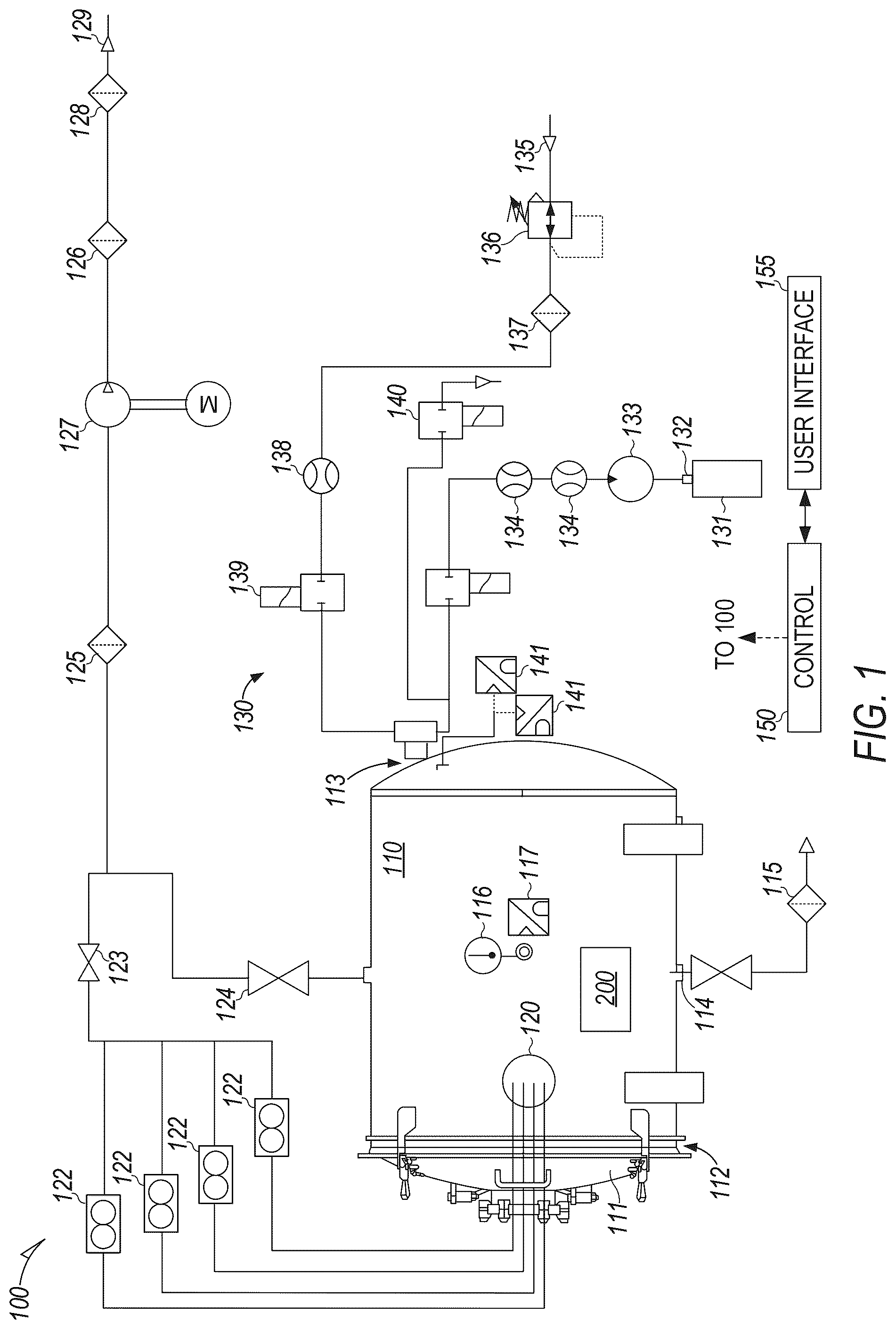 Patent US12318502 Figure 1 – Disinfection process sampling device