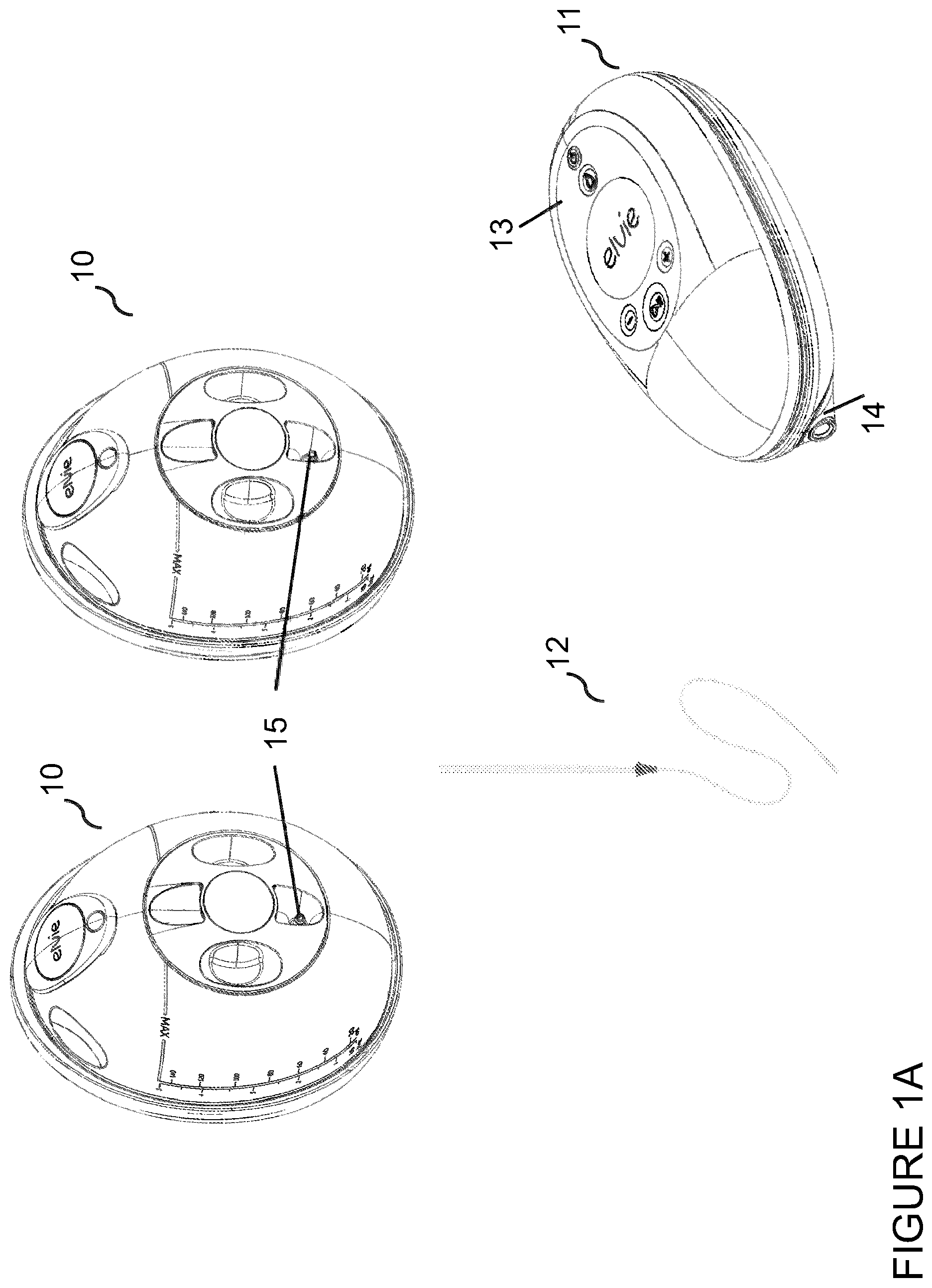Patent US12318516 Figure 1 – Wearable breast pump system