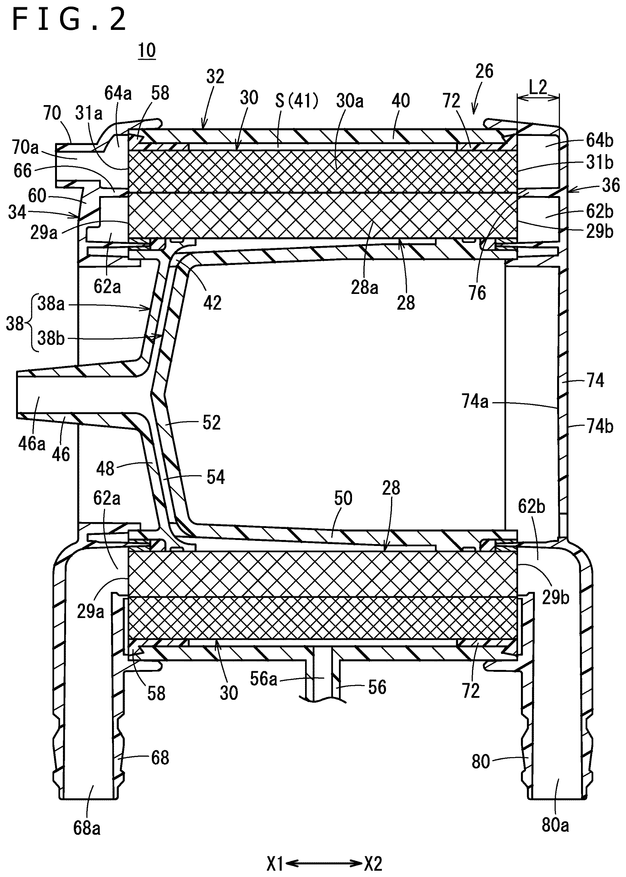 Patent US12318519 Figure 2 – Oxygenator with pressure relief and sampling