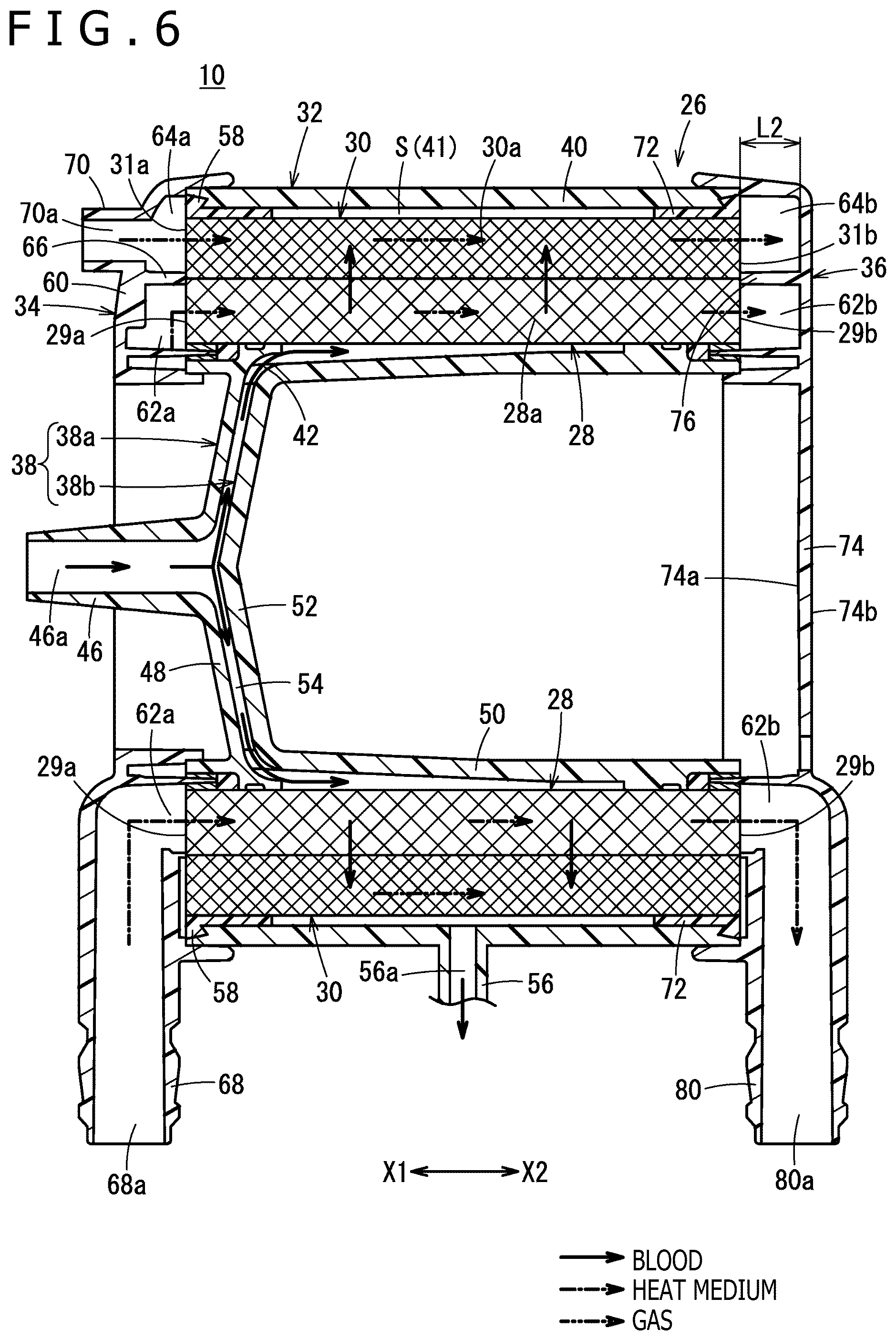Patent US12318519 Figure 6 – Oxygenator with pressure relief and sampling