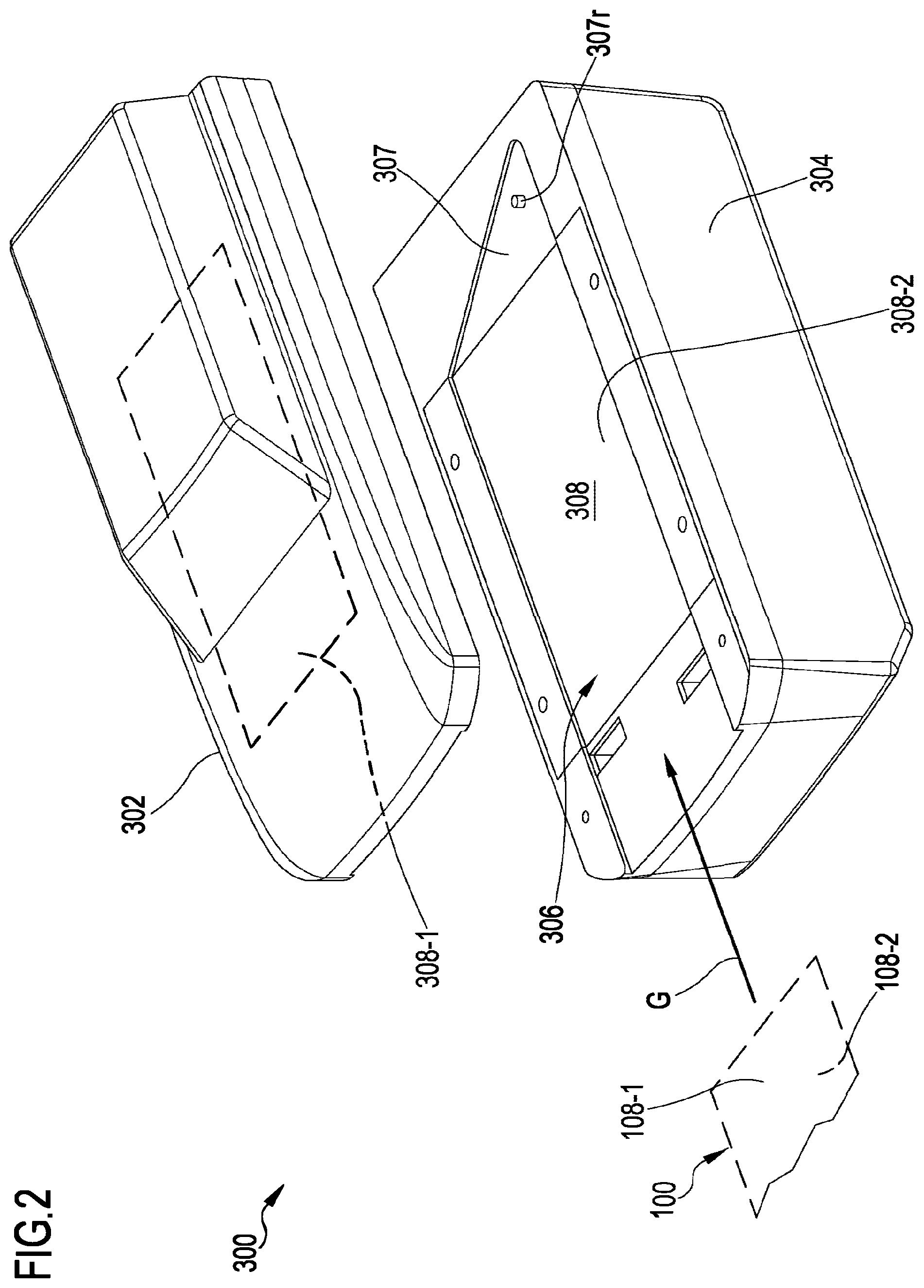 Patent US12318520 Figure 2 – Container for fluids and apparatus for temperature control, e.g. warming, of medical fluids