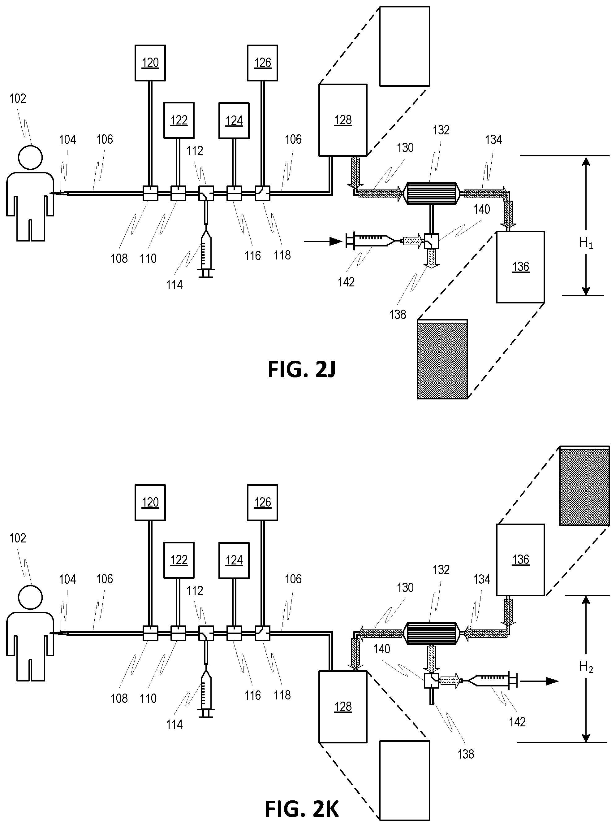 Patent US12318526 Figure 6 – Syringe-based manual extracorporeal blood treatment systems and methods employing batch processing