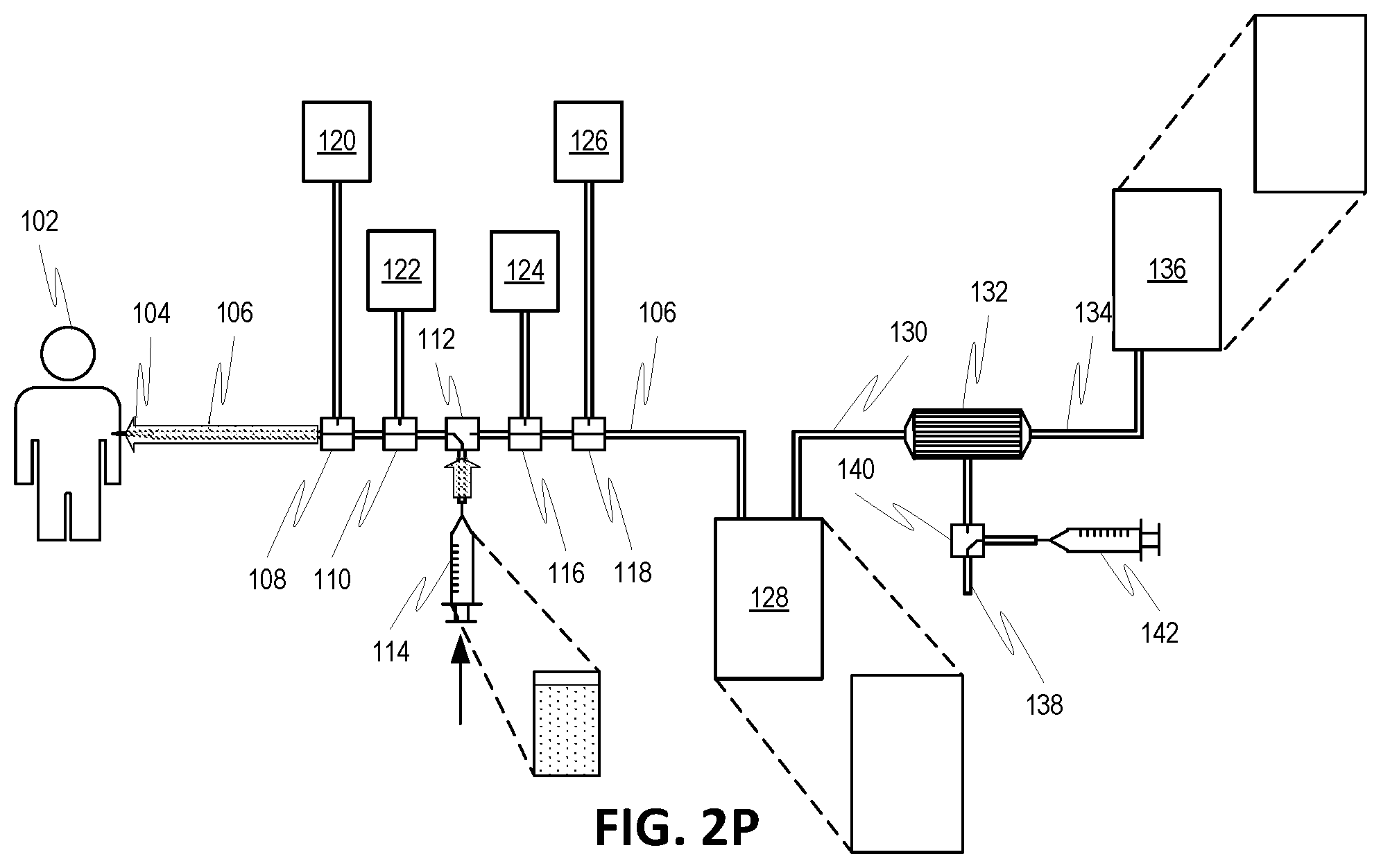 Patent US12318526 Figure 9 – Syringe-based manual extracorporeal blood treatment systems and methods employing batch processing