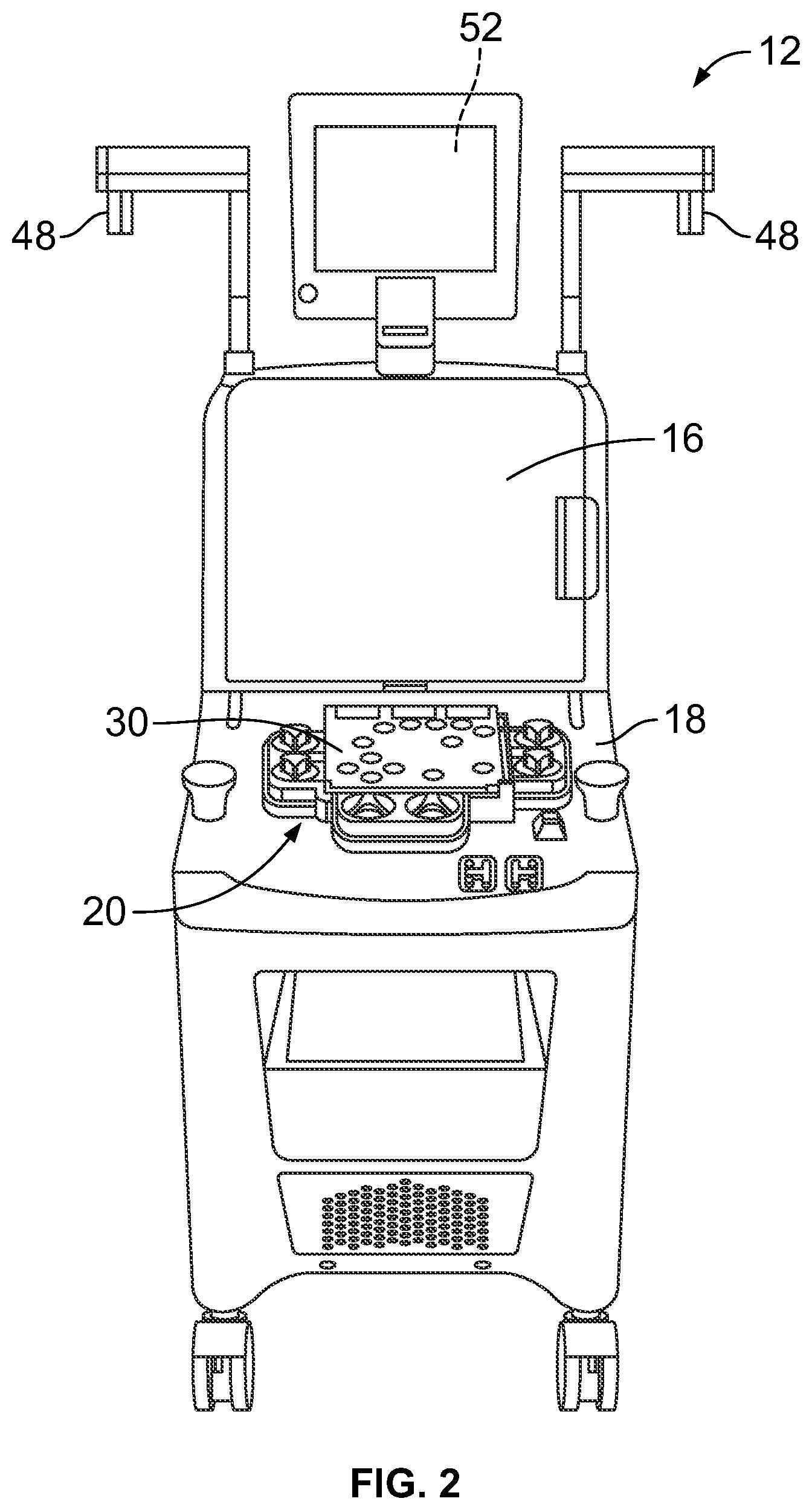 Patent US12318527 Figure 2 – Control of fluid flow during priming of a fluid flow circuit