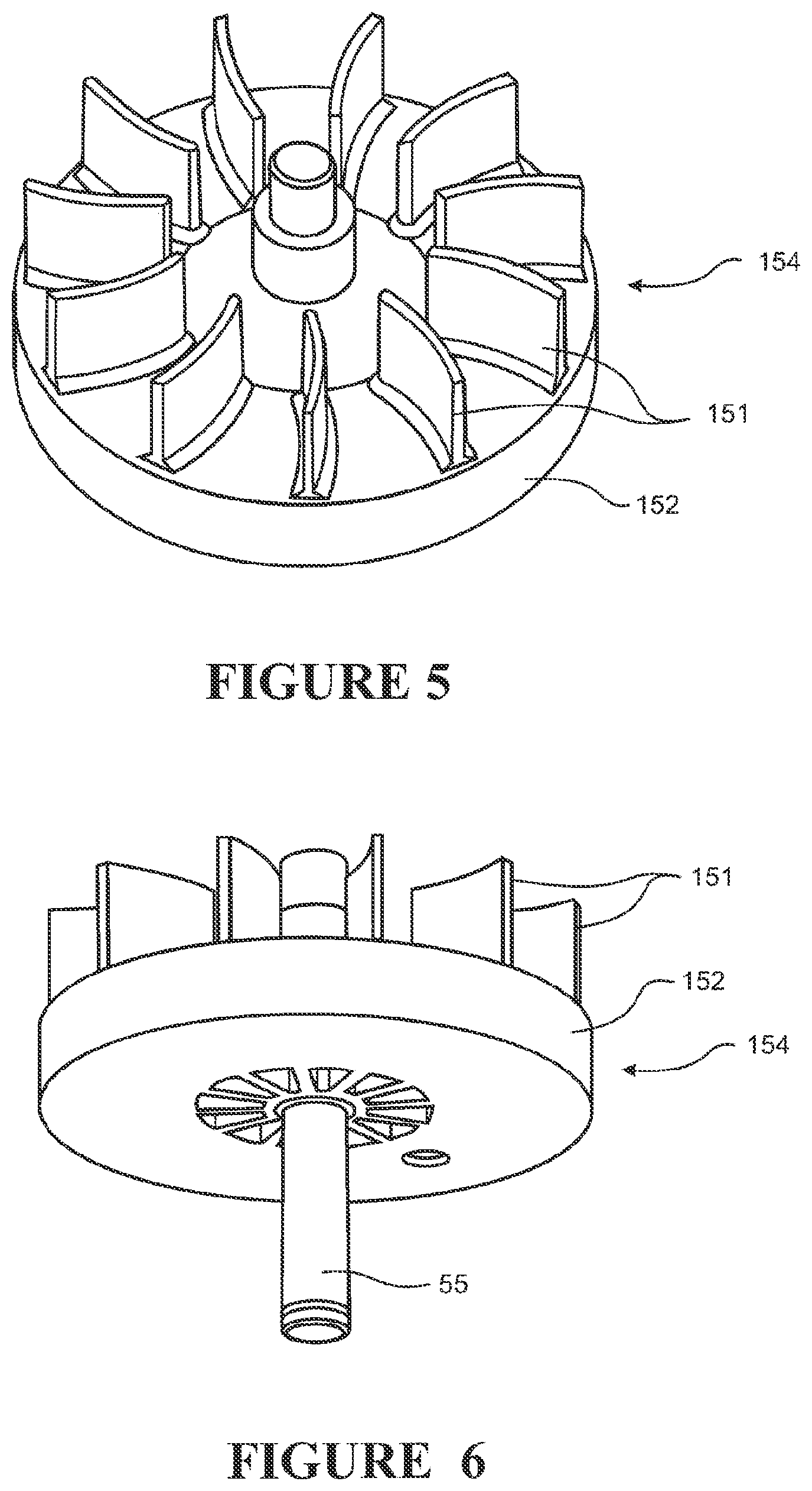 Patent US12318538 Figure 4 – Impeller and motor assembly
