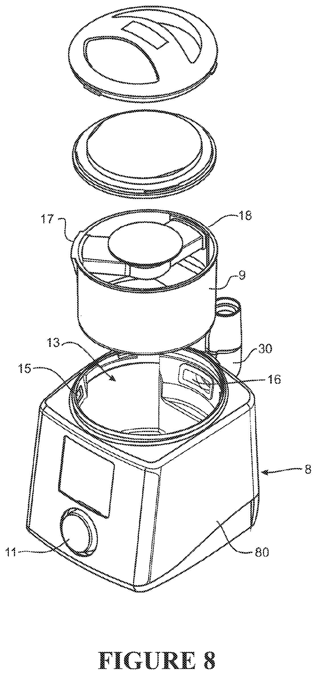Patent US12318538 Figure 6 – Impeller and motor assembly