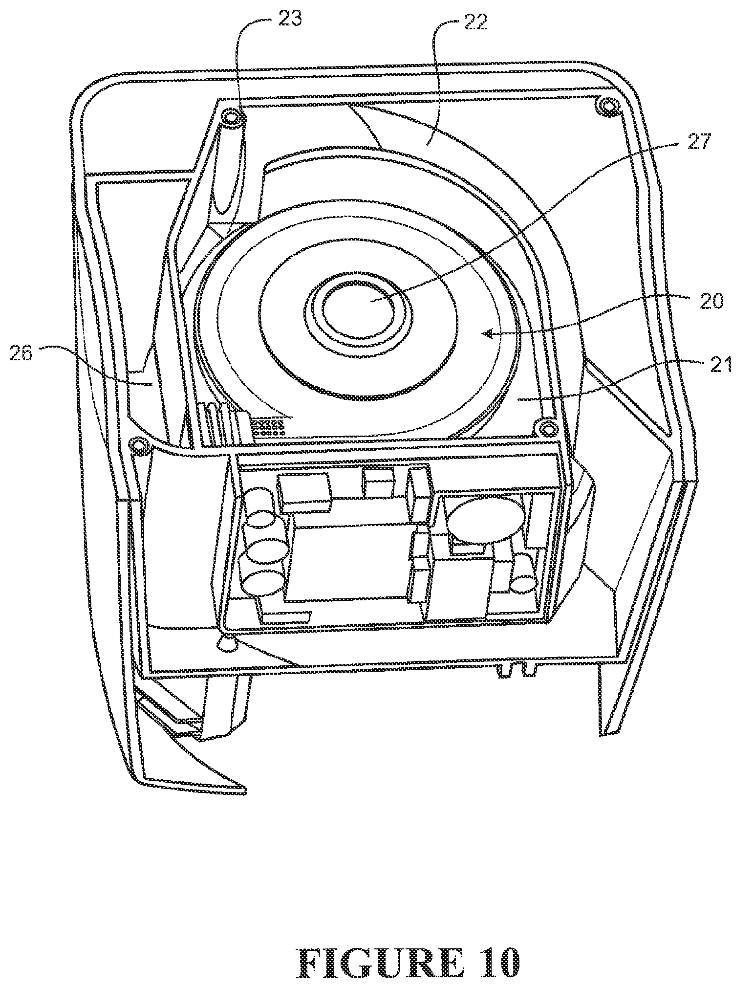 Patent US12318538 Figure 8 – Impeller and motor assembly