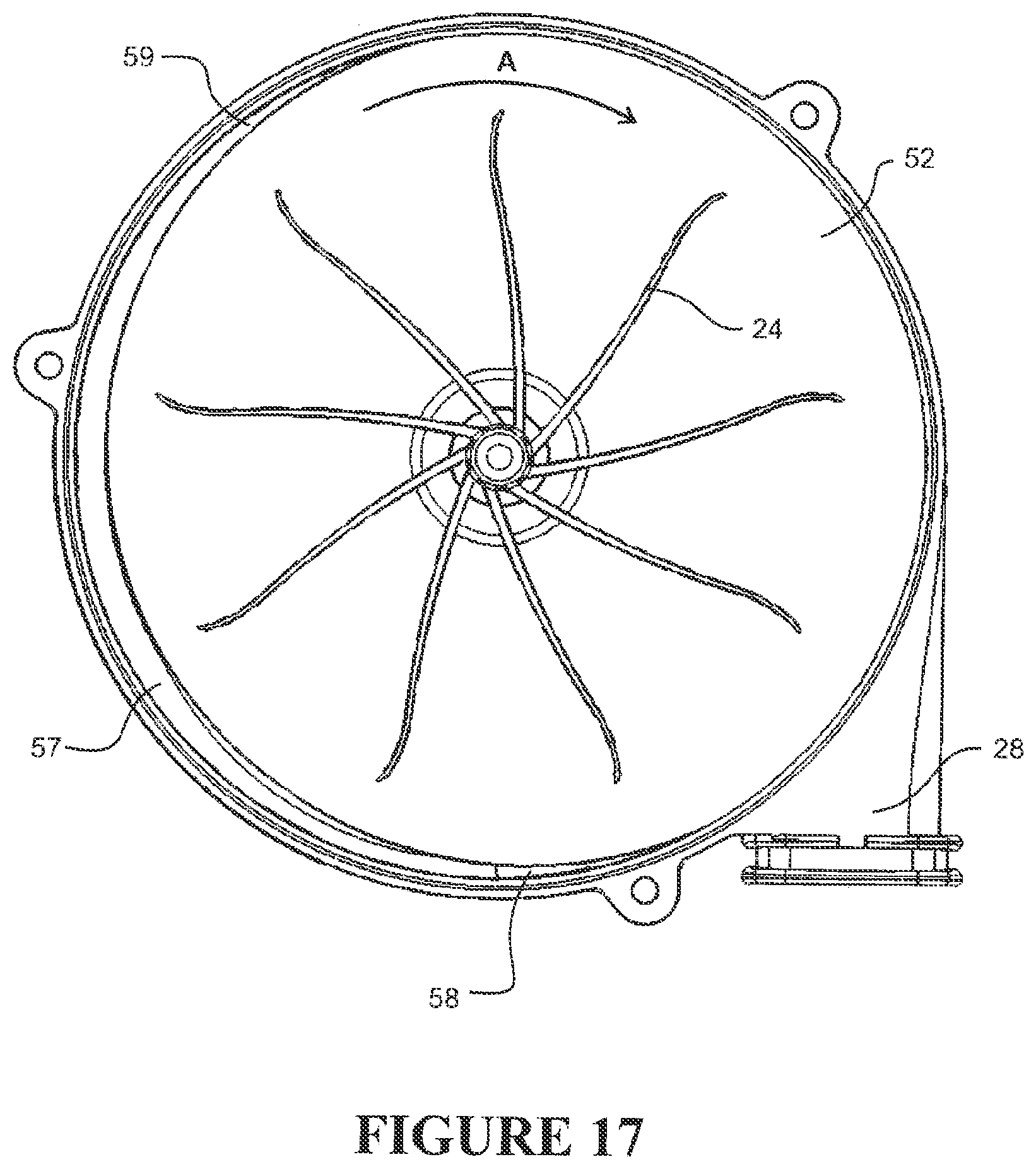 Patent US12318538 Figure 16 – Impeller and motor assembly