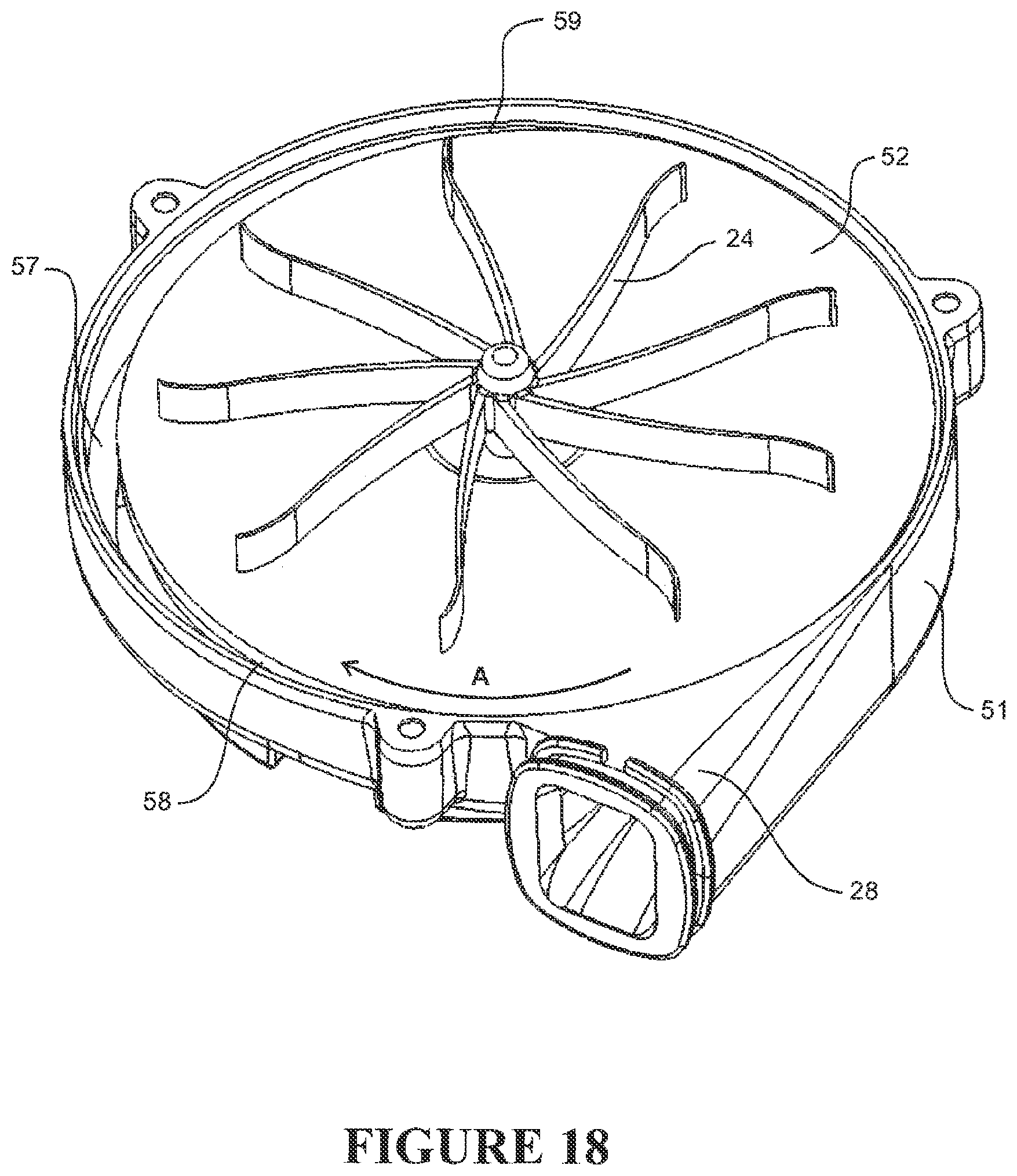 Patent US12318538 Figure 17 – Impeller and motor assembly